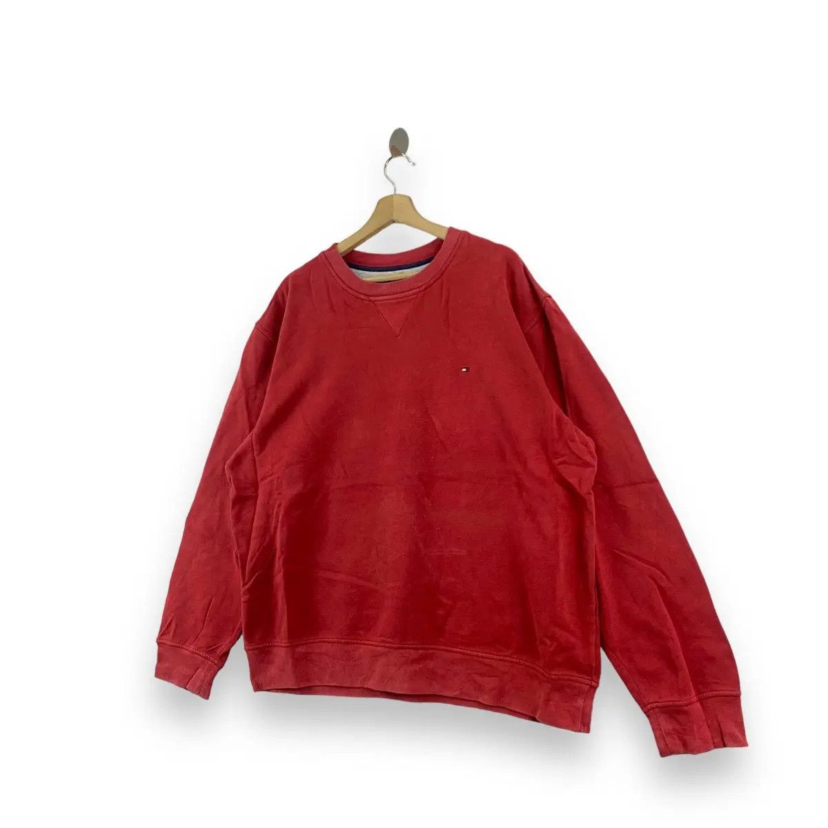 Tommy Hilfiger Vintage TOMMY HILFIGER Flag Embroidered Sweatshirt Size US L / EU 52-54 / 3 - 2 Thumbnail