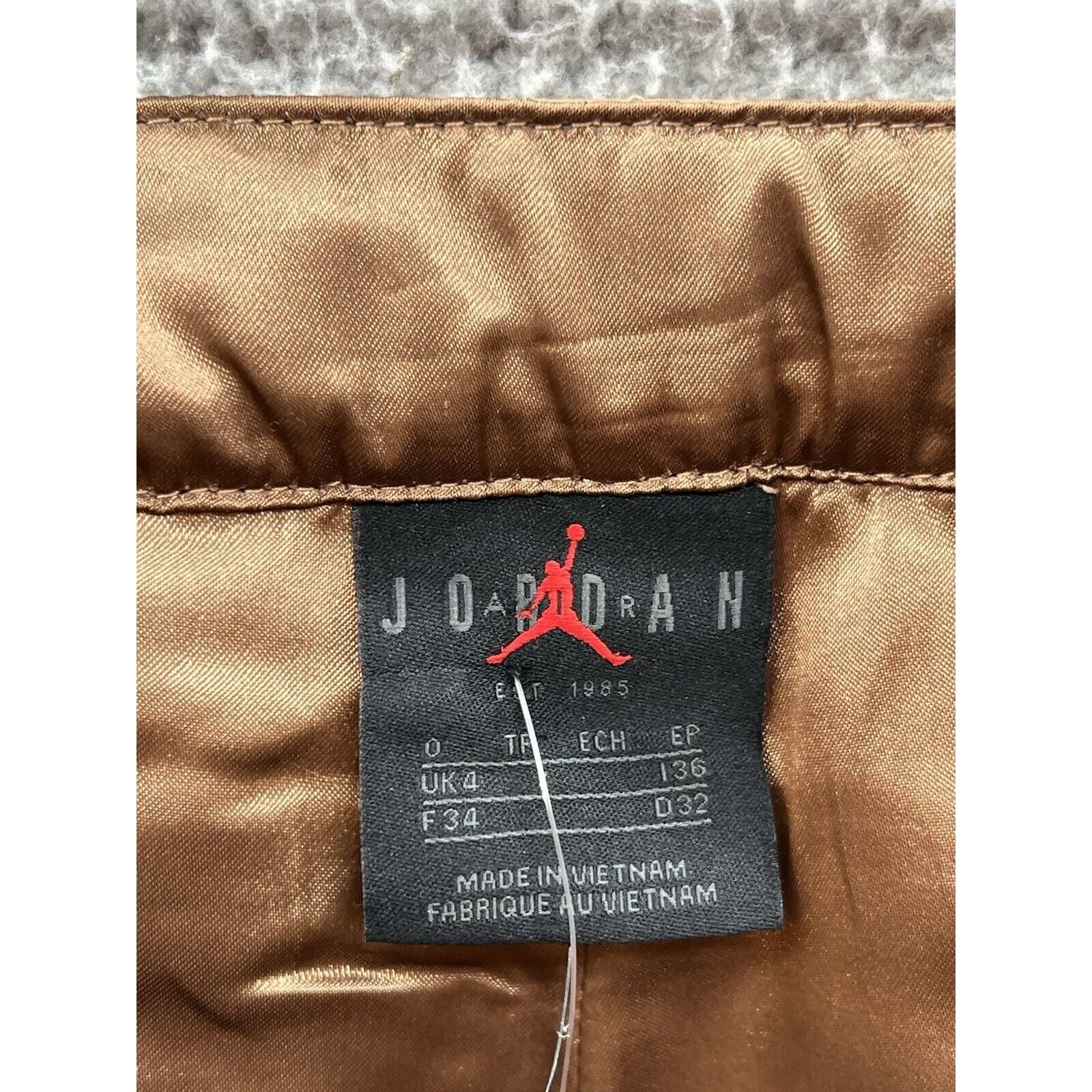 Jordan Brand Jordan Travis Scott Brown Leather Moto Pants Sz 0 DX8601-256 Size 25" / US 0 / IT 36 - 3 Thumbnail