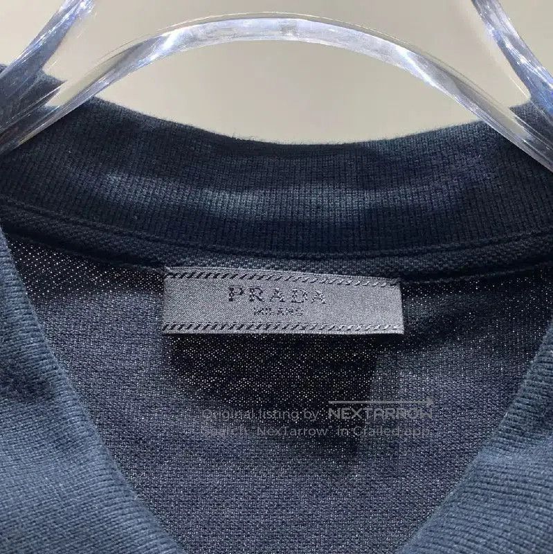 Prada Prada Black Cotton Polo Shirt for Men. Size US XXL / EU 58 / 5 - 4 Thumbnail