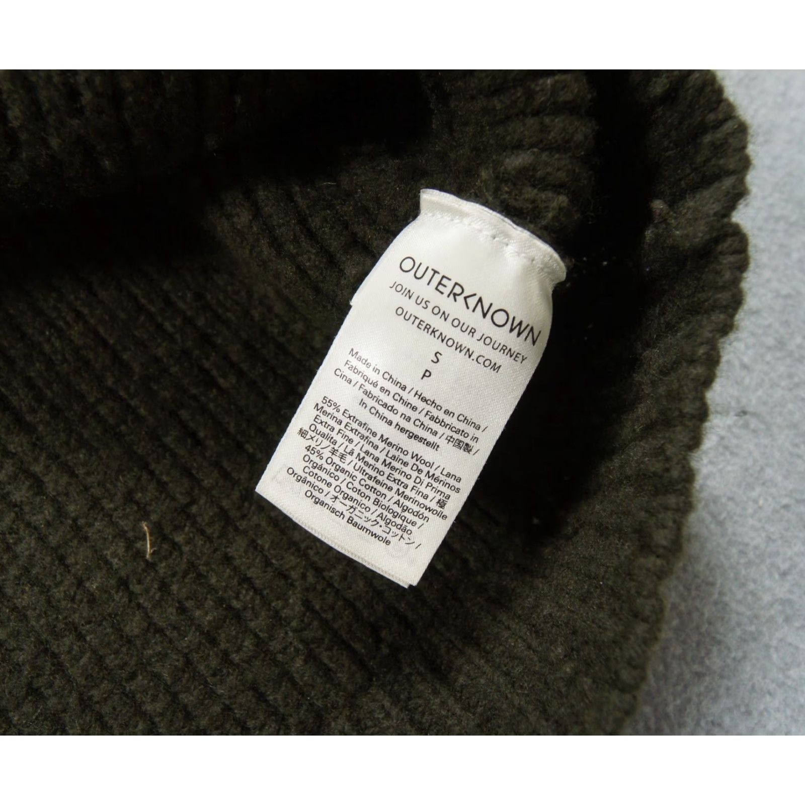 Outerknown Outerknown Sweater Womens Small Green Knit Crewneck Pullover Merino Wool Blend Size S / US 4 / IT 40 - 7 Thumbnail