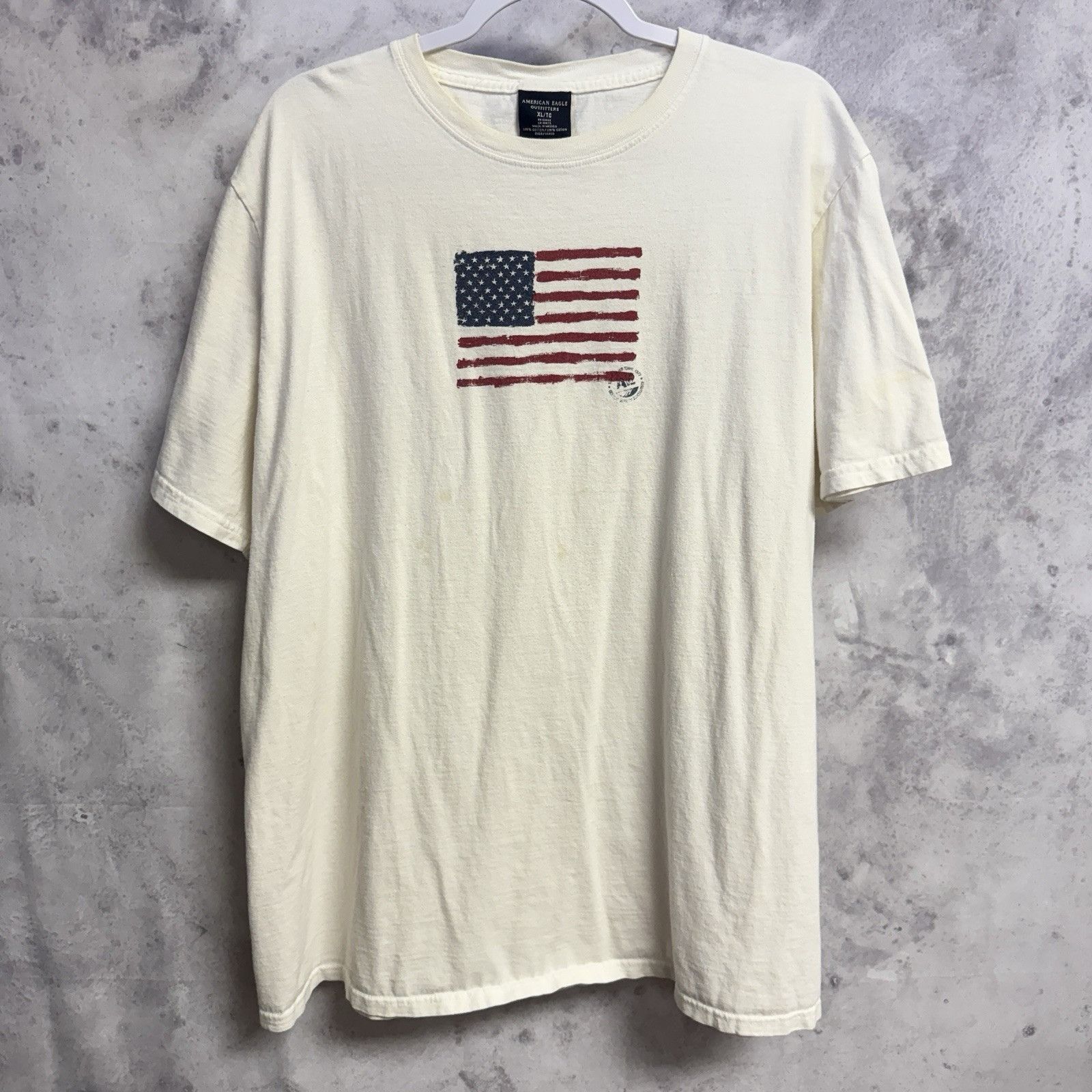 American Eagle Outfitters Vintage American Eagle American Flag T Shirt Mens XL 25.5x29 Size US XL / EU 56 / 4 - 2 Thumbnail