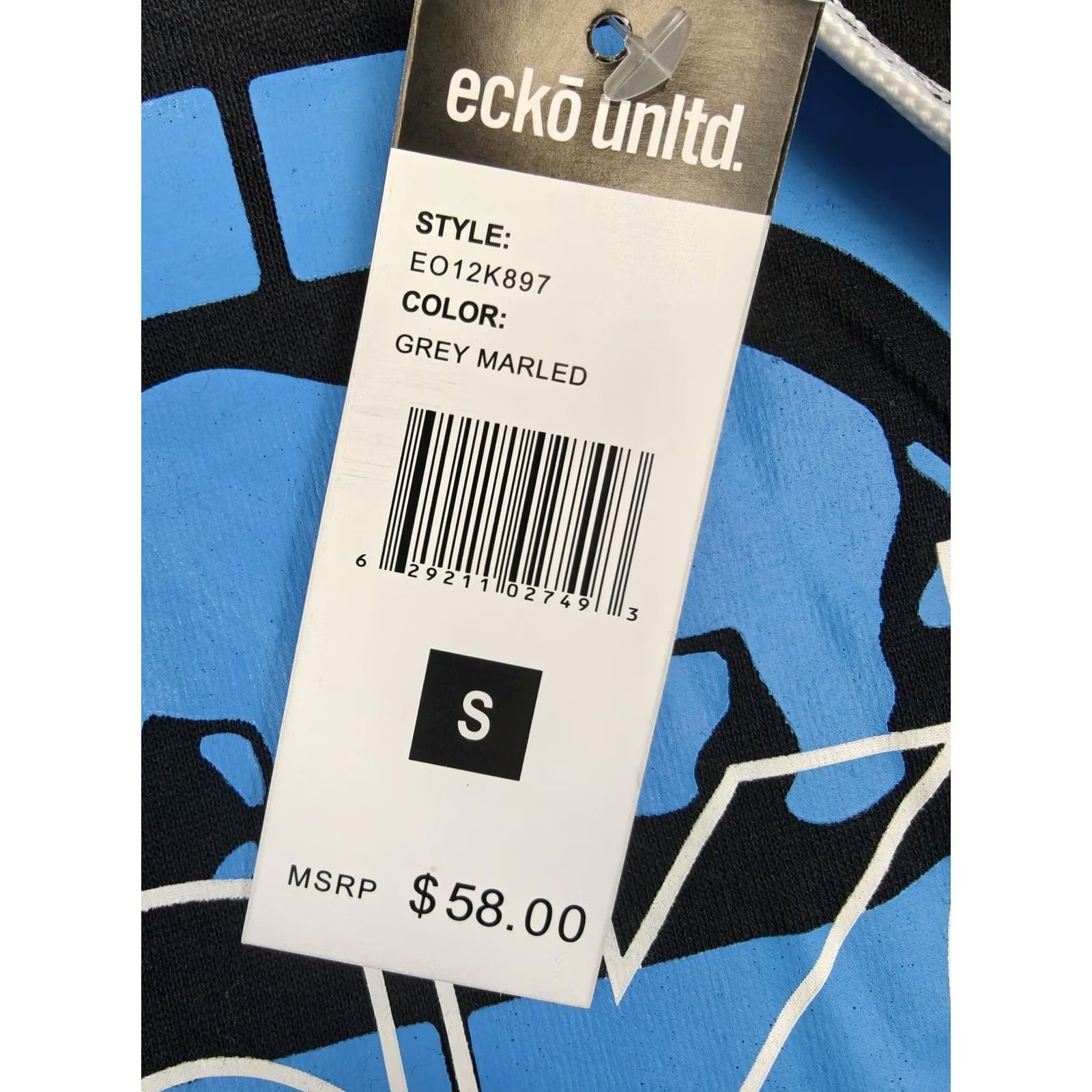 Ecko Unltd. Ecko Unltd Shirt Mens Small Black Gray Hooded World Famous Rhino Logo Graphic Size US S / EU 44-46 / 1 - 6 Thumbnail