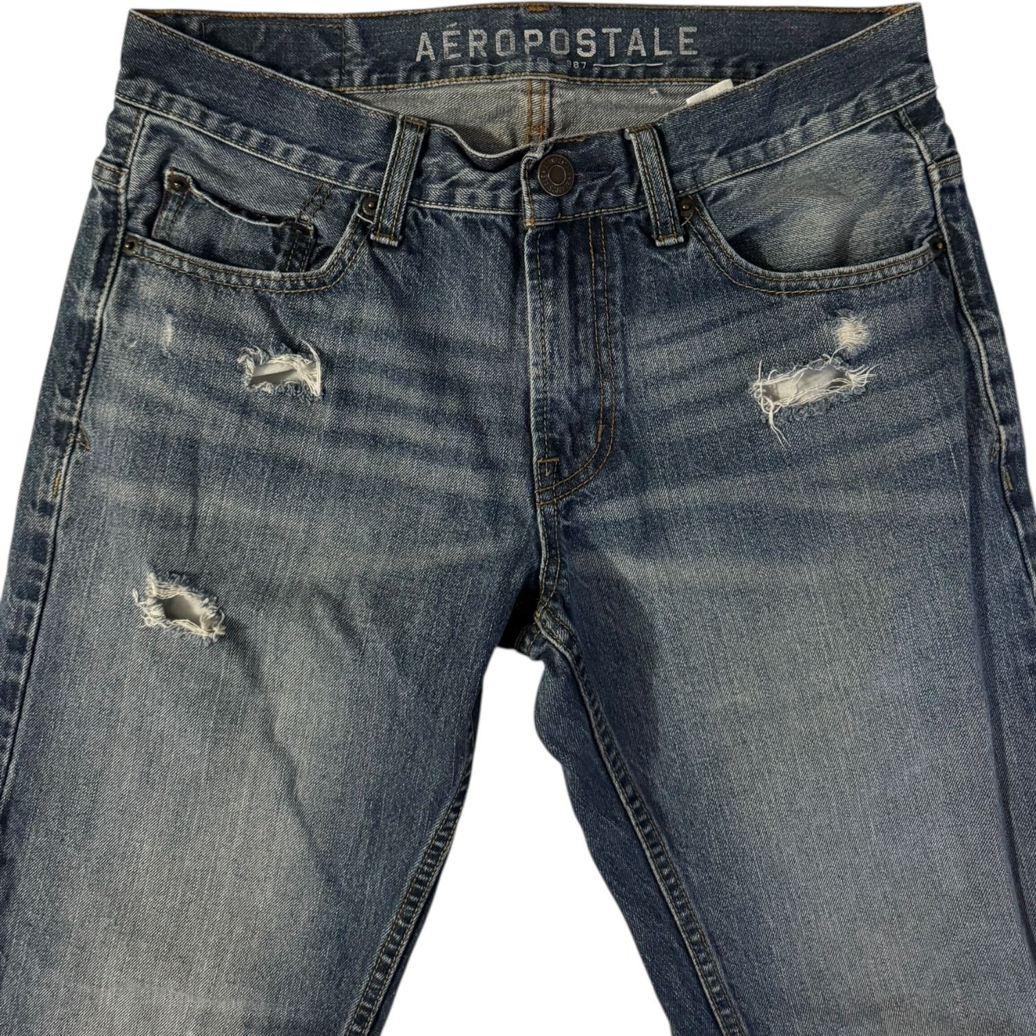 Aeropostale Aeropostale Essex Straight Jeans 30x30 Lived In Adventure Size US 30 / EU 46 - 2 Thumbnail