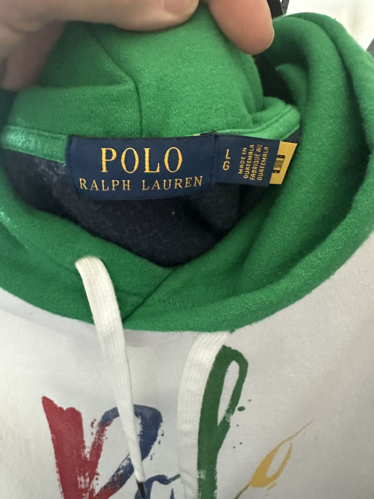Polo Ralph Lauren Polo logo multicolor paint fleece hoodie Size US L / EU 52-54 / 3 - 6 Thumbnail