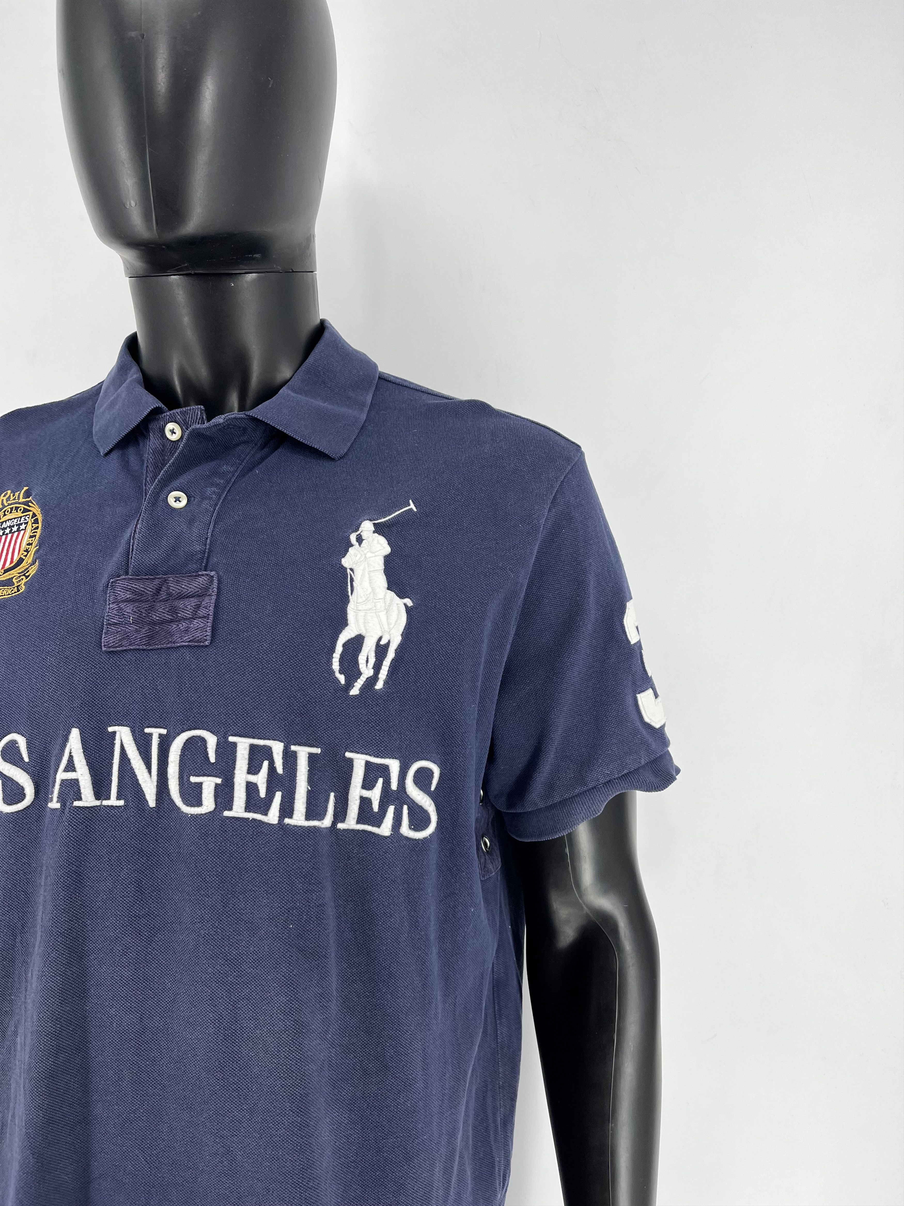 Polo Ralph Lauren × Ralph Lauren Vintag Polo Ralph Lauren Chief Keef Los Angeles Faded Tshirt Size US XL / EU 56 / 4 - 8 Thumbnail