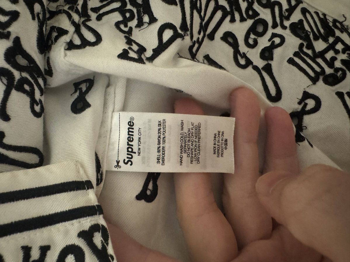 Supreme Supreme Nouveau Embroidered S/S Shirt Size US M / EU 48-50 / 2 - 4 Thumbnail