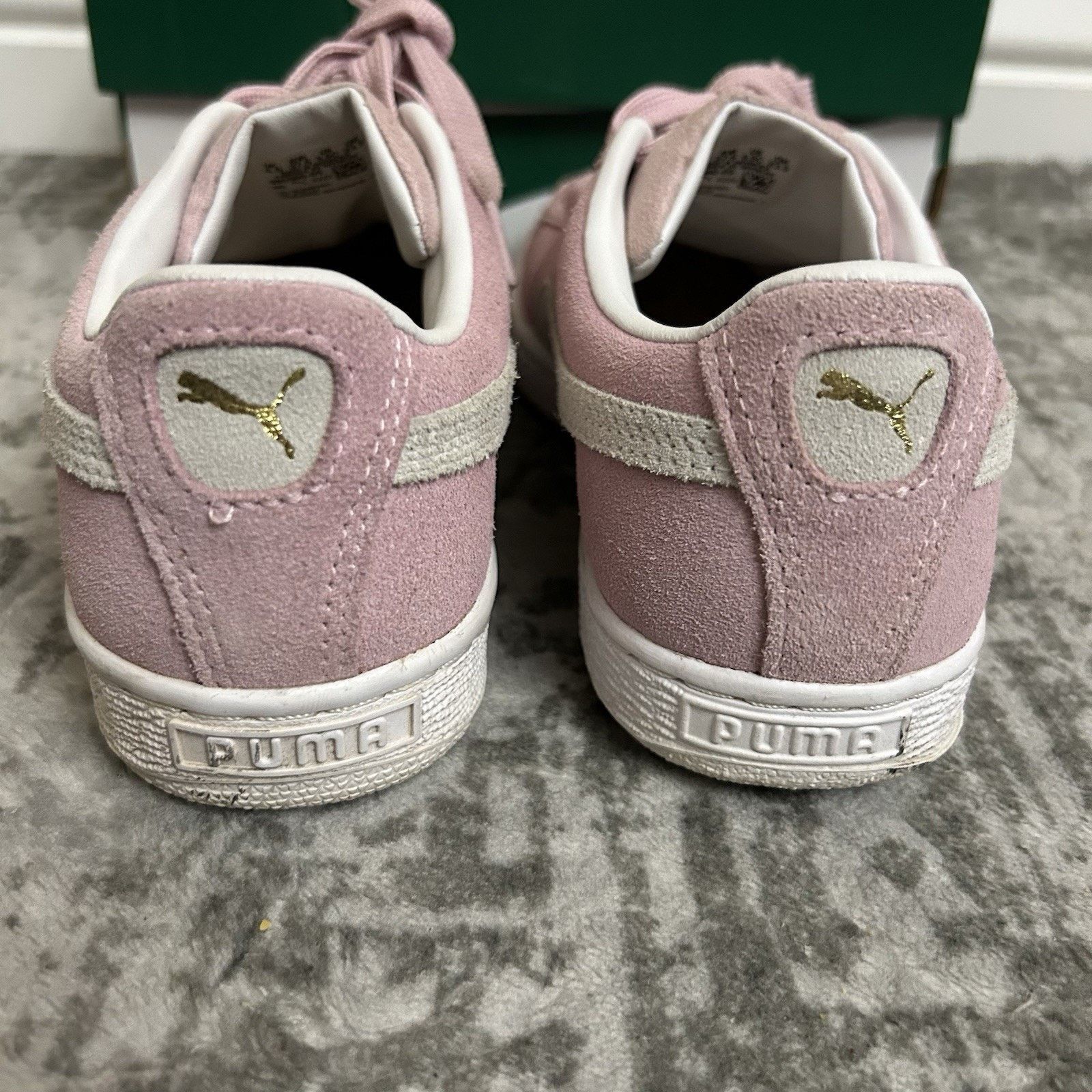 Puma Puma Suede Classic XXI Jr pink lady-puma white rose blanc Size US 7 / IT 37 - 7 Thumbnail