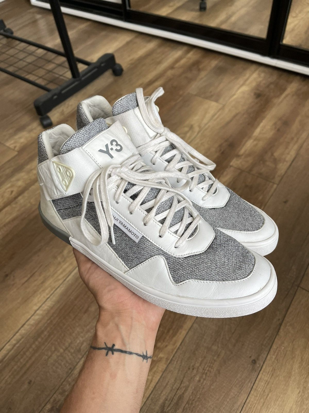 Y-3 Y-3 Yohji Yamamoto Adidas High Top Sneakers Shoes Size US 10.5 / EU 43-44 - 2 Thumbnail
