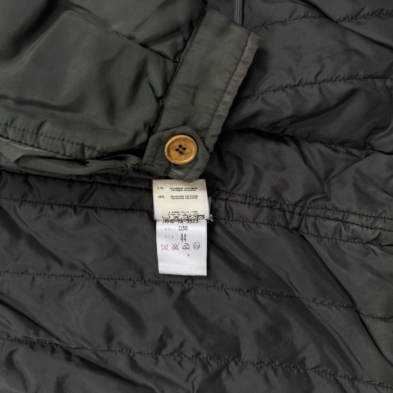 Helmut Lang Helmut Lang 1998 Nylon Zip Hoodie Khaki | Grailed