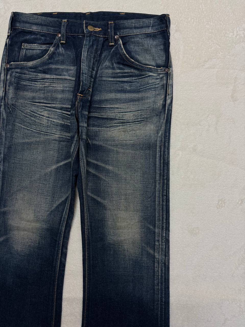 Vintage FLARE Vintage Lee Riders Insane Sand Mudwash Denim Jeans Size US 30 / EU 46 - 5 Thumbnail
