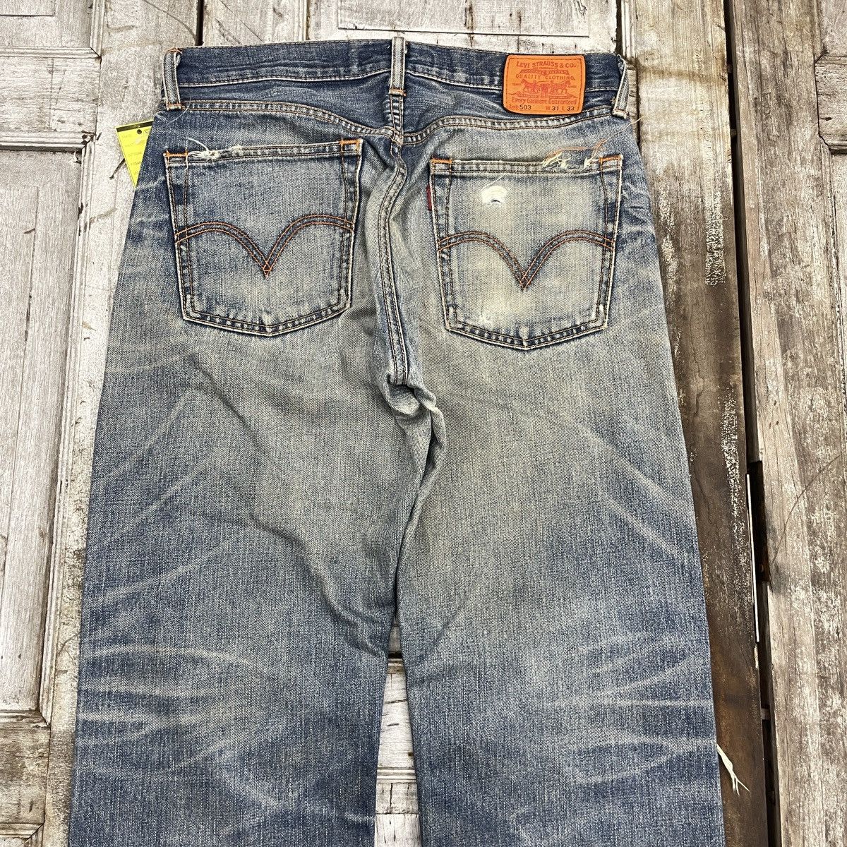 Levi's Vintage Classic Levis 503 Distressed Jeans wc 340 Size US 32 / EU 48 - 5 Thumbnail
