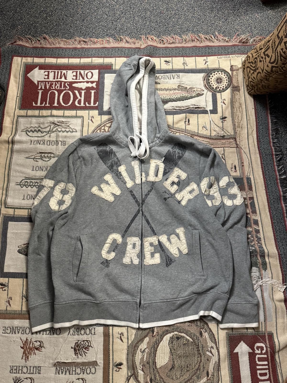 Designer Vintage Y2K Slade Wilder Embroidered Zip-up Hoodie Size US XXL / EU 58 / 5 - 1 Thumbnail