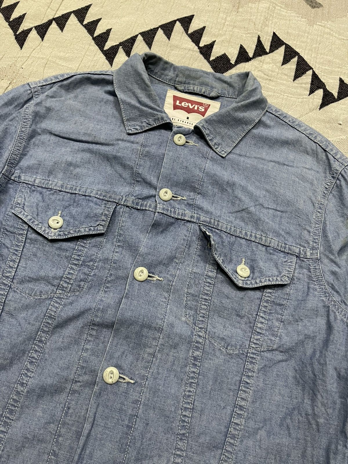 Levi's 2000s LEVIS SOFT DENIM LIGHT JACKET Size US M / EU 48-50 / 2 - 6 Thumbnail