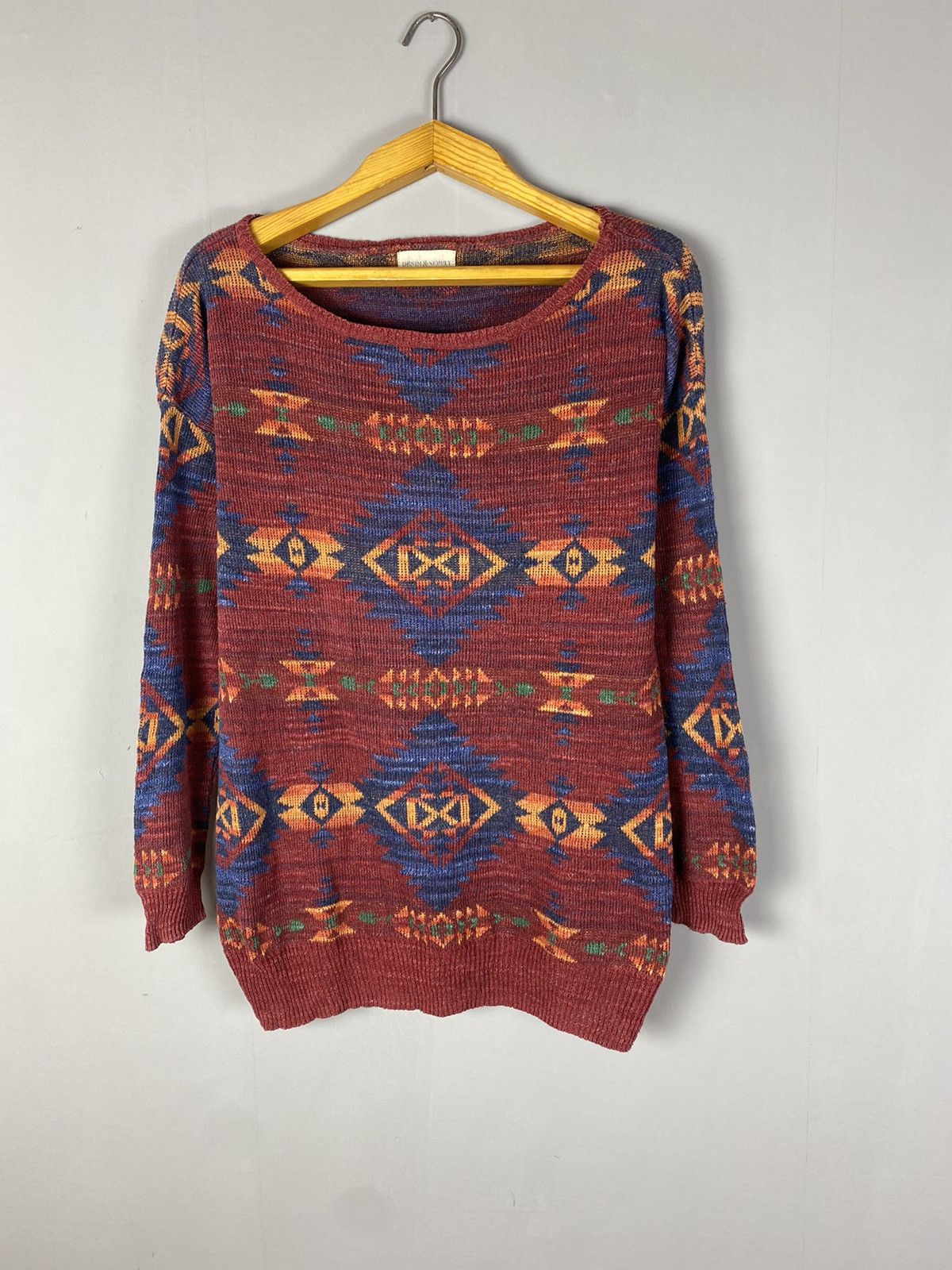 Denim & Supply Ralph Lauren 90s vintage Polo Ralph Lauren Aztec sweater Size US S / EU 44-46 / 1 - 1 Thumbnail