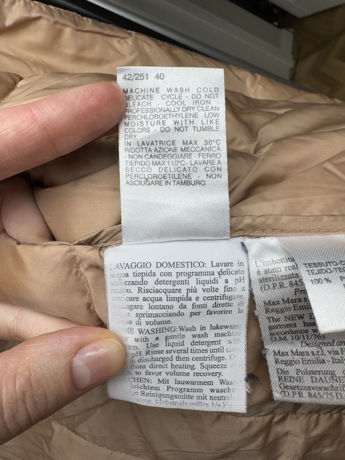 Max Mara Max Mara Down Nylon Puffer Beige Quilted Short Slim Fit Size M / US 6-8 / IT 42-44 - 11 Thumbnail