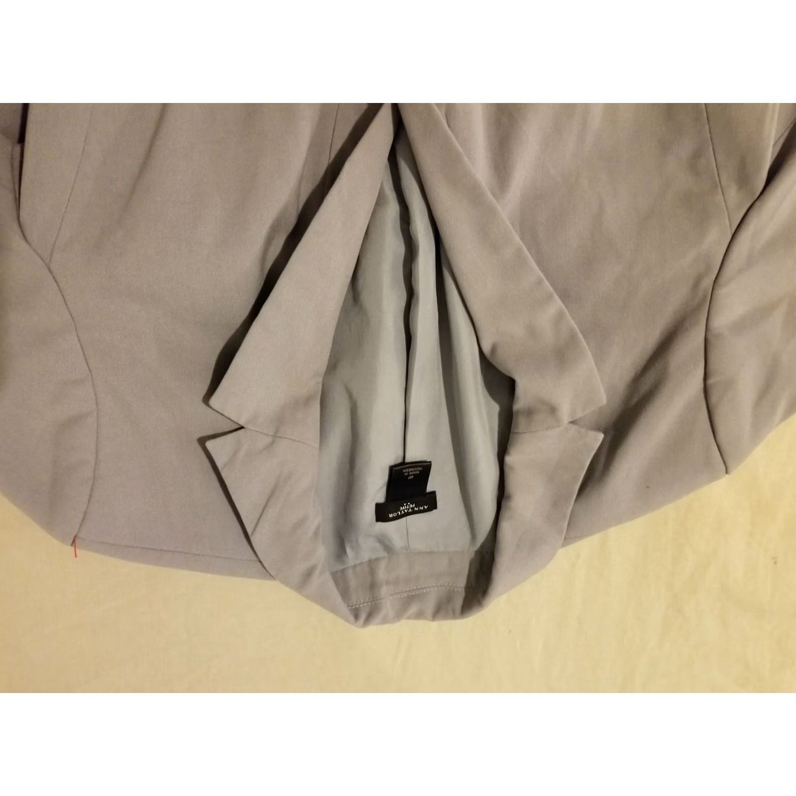 Ann Taylor VINTAGE Ann Taylor Sports Blazer 4P Petite Gray Cotton Womens 3-in-1 Jacket Size S / US 4 / IT 40 - 2 Thumbnail