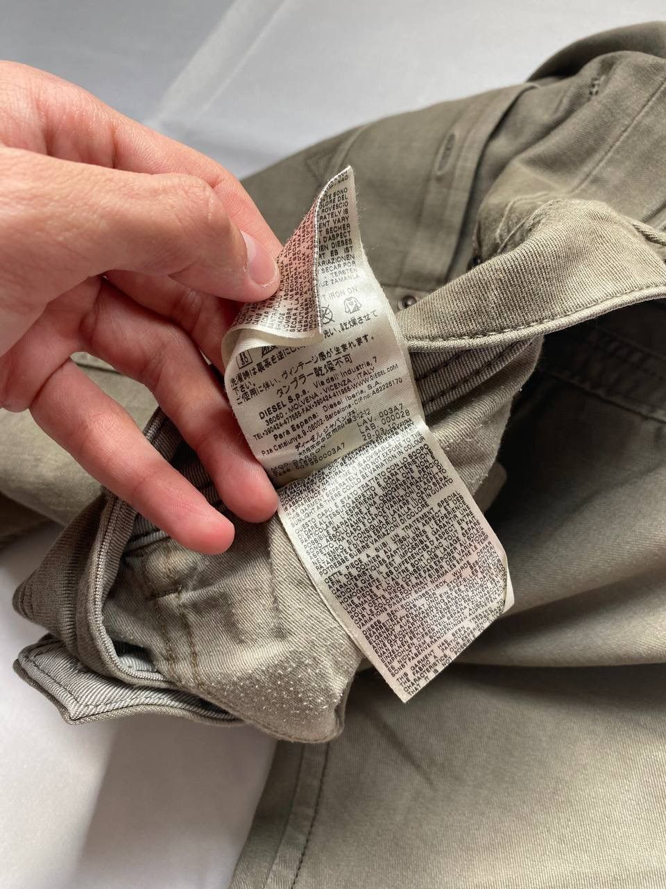 Diesel × Vintage Diesel VTG 2000s beige denim jeans y2k Italy pants rare hype Size US 31 - 14 Thumbnail