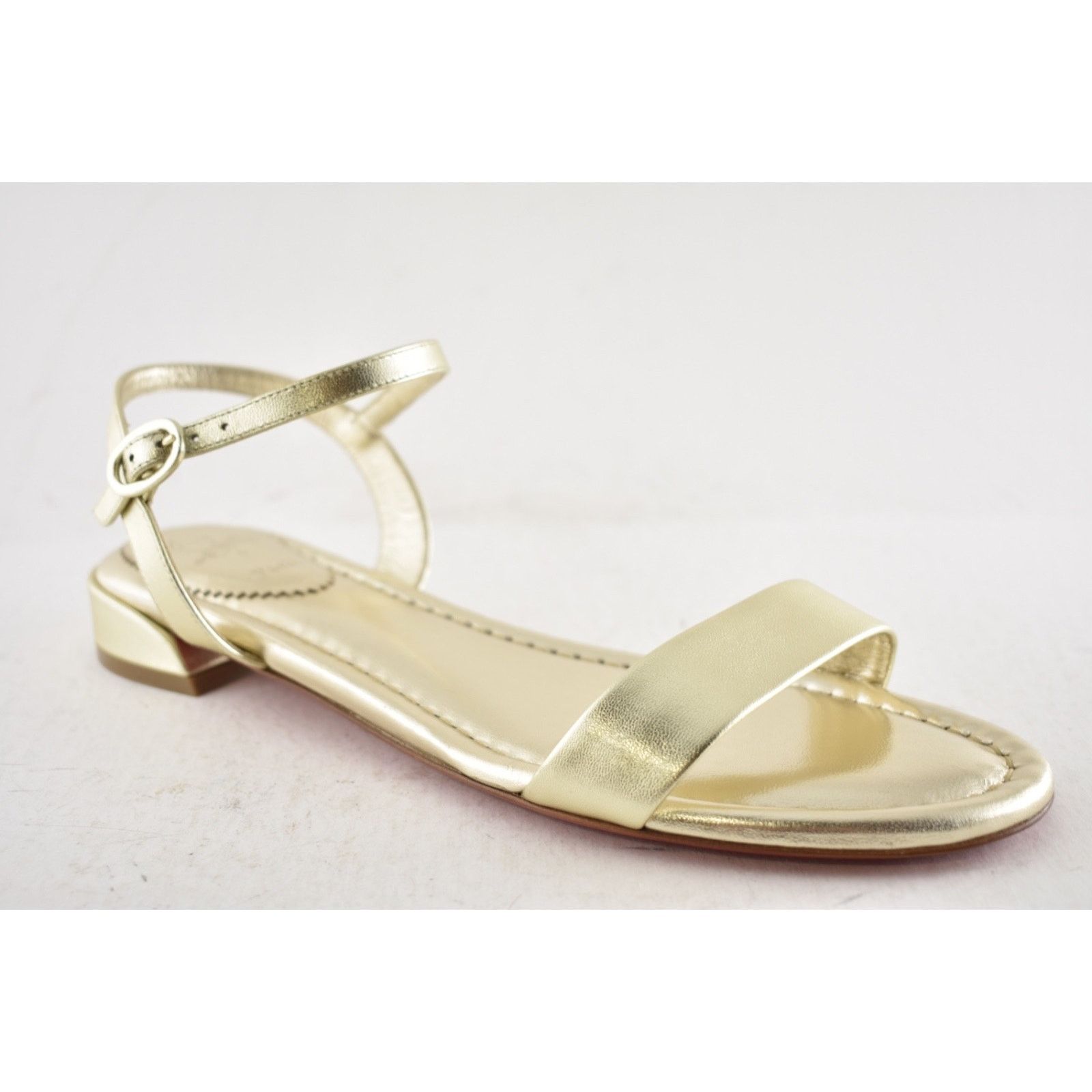 Christian Louboutin Christian Louboutin Sweet Jane Sandal Flat Platine Gold 41 Size US 10 / IT 40 - 6 Thumbnail
