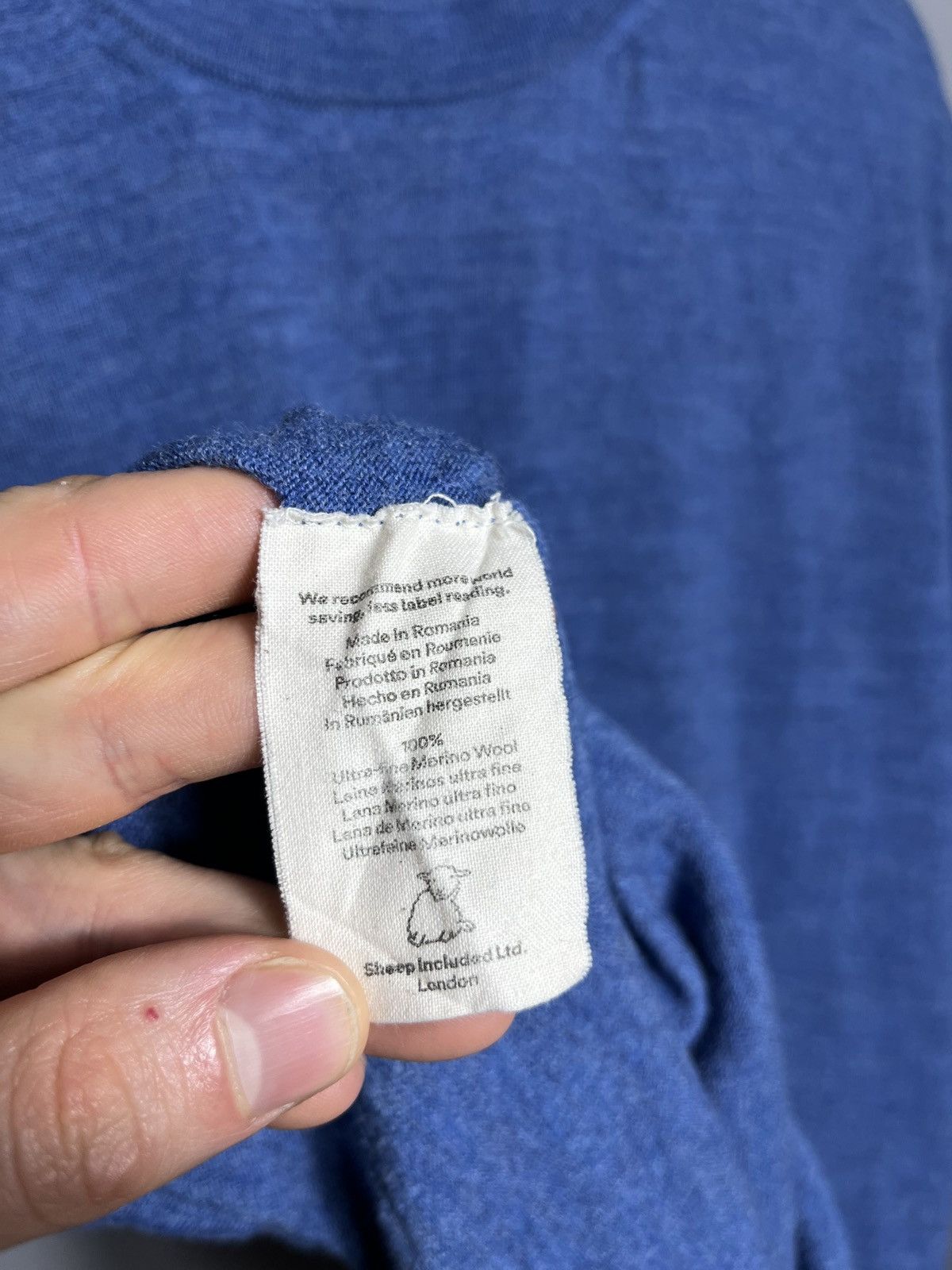 Other sheep inc mens t-shirt wool blue short sleeve men’s y2k Size US XXL / EU 58 / 5 - 8 Thumbnail