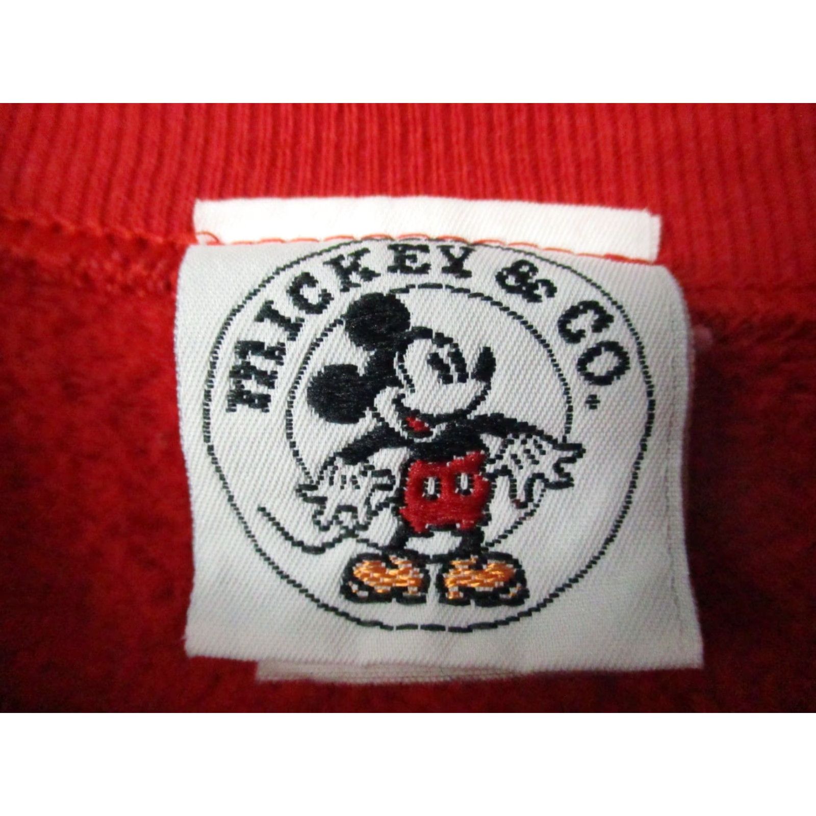 Mickey & Co. VINTAGE Mickey & Company Sweatshirt XL Adult 90’s Mickey Red Thick Old School Red Crew Neck Pullover Size US XL / EU 56 / 4 - 3 Thumbnail