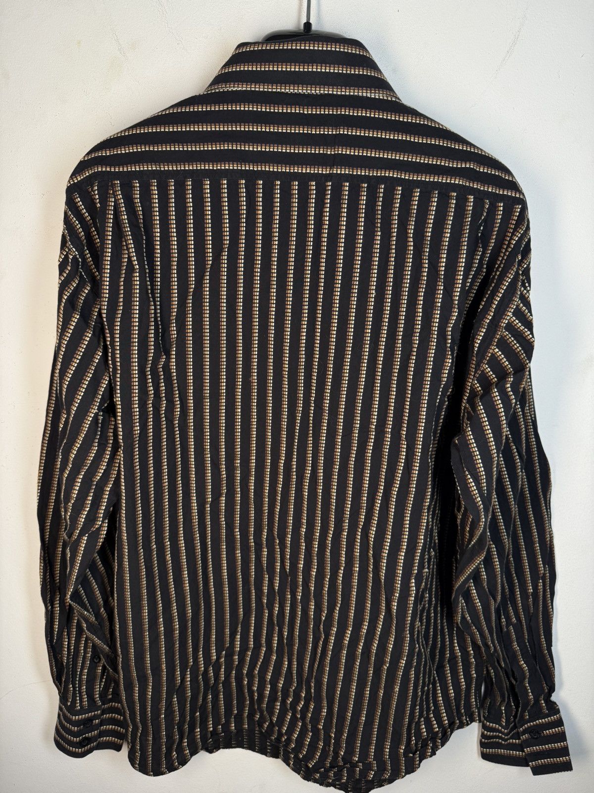 Yves Saint Laurent Black YSL Shirt Striped Button Up Dress Shirt Casual Collar Size US M / EU 48-50 / 2 - 8 Thumbnail
