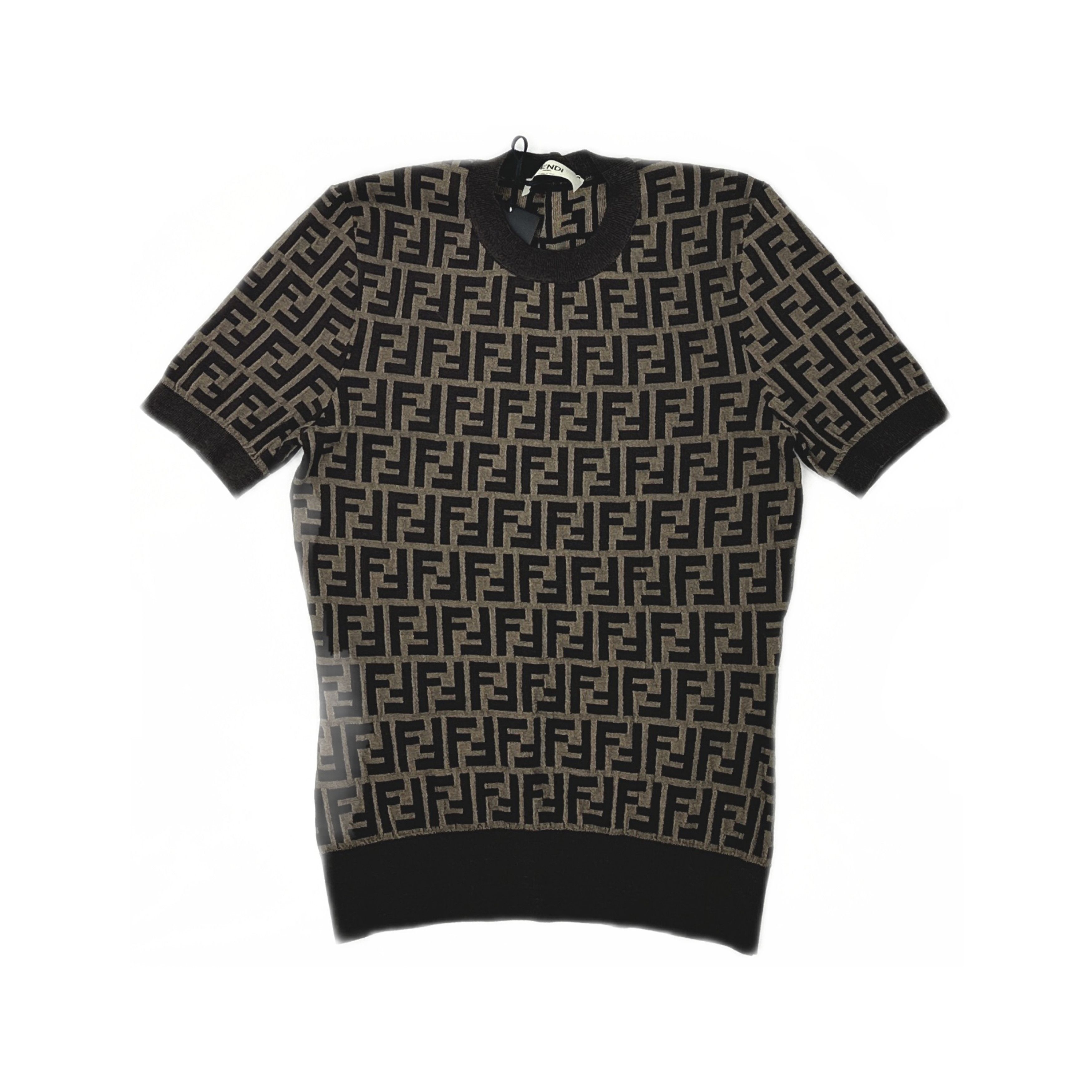 Fendi Fendi FF Logo Knit Short Sleeve Sweater Size 40 Size S / US 4 / IT 40 - 1 Thumbnail