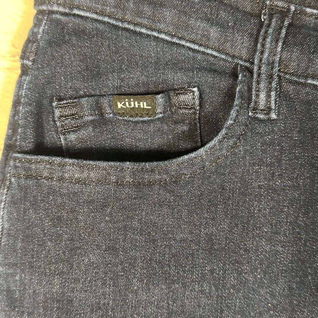Denime Kuhl Womens Kontour Flex Denim Straight Jeans Pants Hiking 8 Short Style 6385 Size 30" / US 8 / IT 44 - 3 Thumbnail