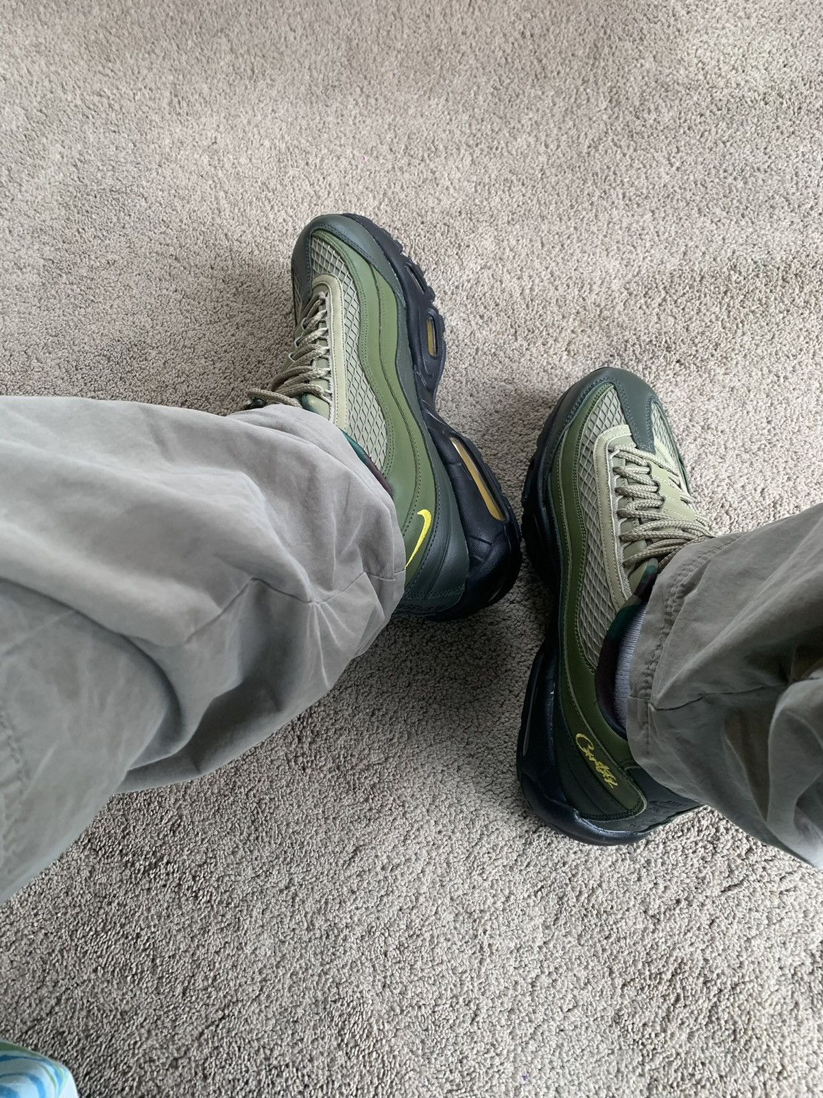 Corteiz × Nike Corteiz x Air Max 95 SP “Rules the world - sequoia” Size US 12 / EU 45 - 10 Thumbnail