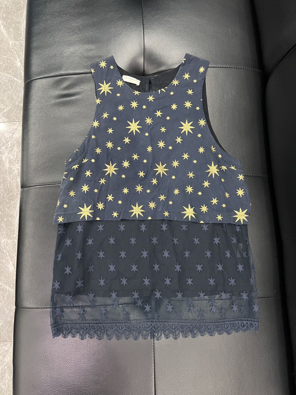 Dries Van Noten Dries Van Noten Star Lace Tank Top Size XS / US 0-2 / IT 36-38 - 1 Thumbnail