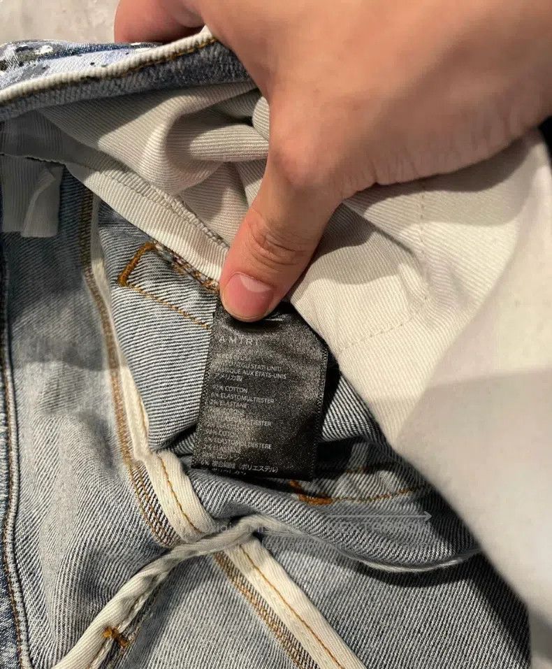 Amiri Amiri Size 30 Splashed Blue Jeans Size US 30 / EU 46 - 4 Thumbnail