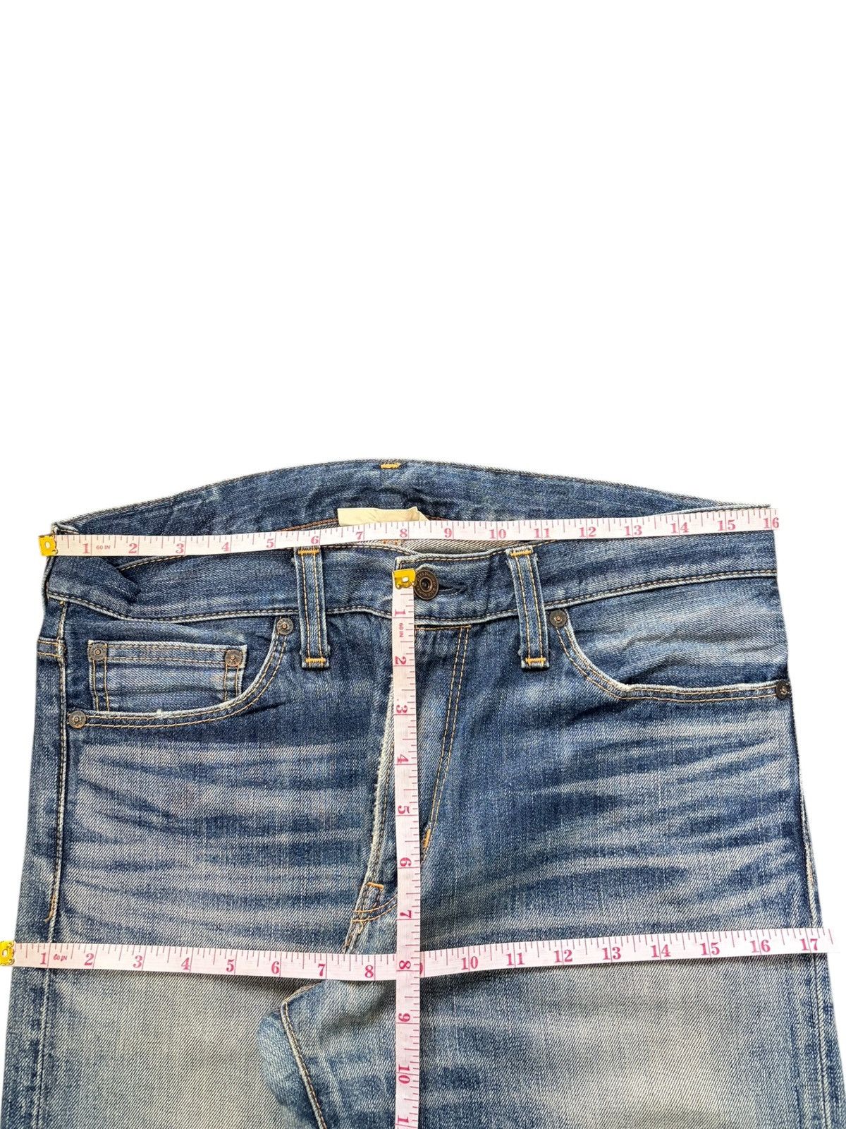 Edwin Vintage Japanese Brand Faded Wash Distress Loose Jeans Size US 32 / EU 48 - 6 Thumbnail