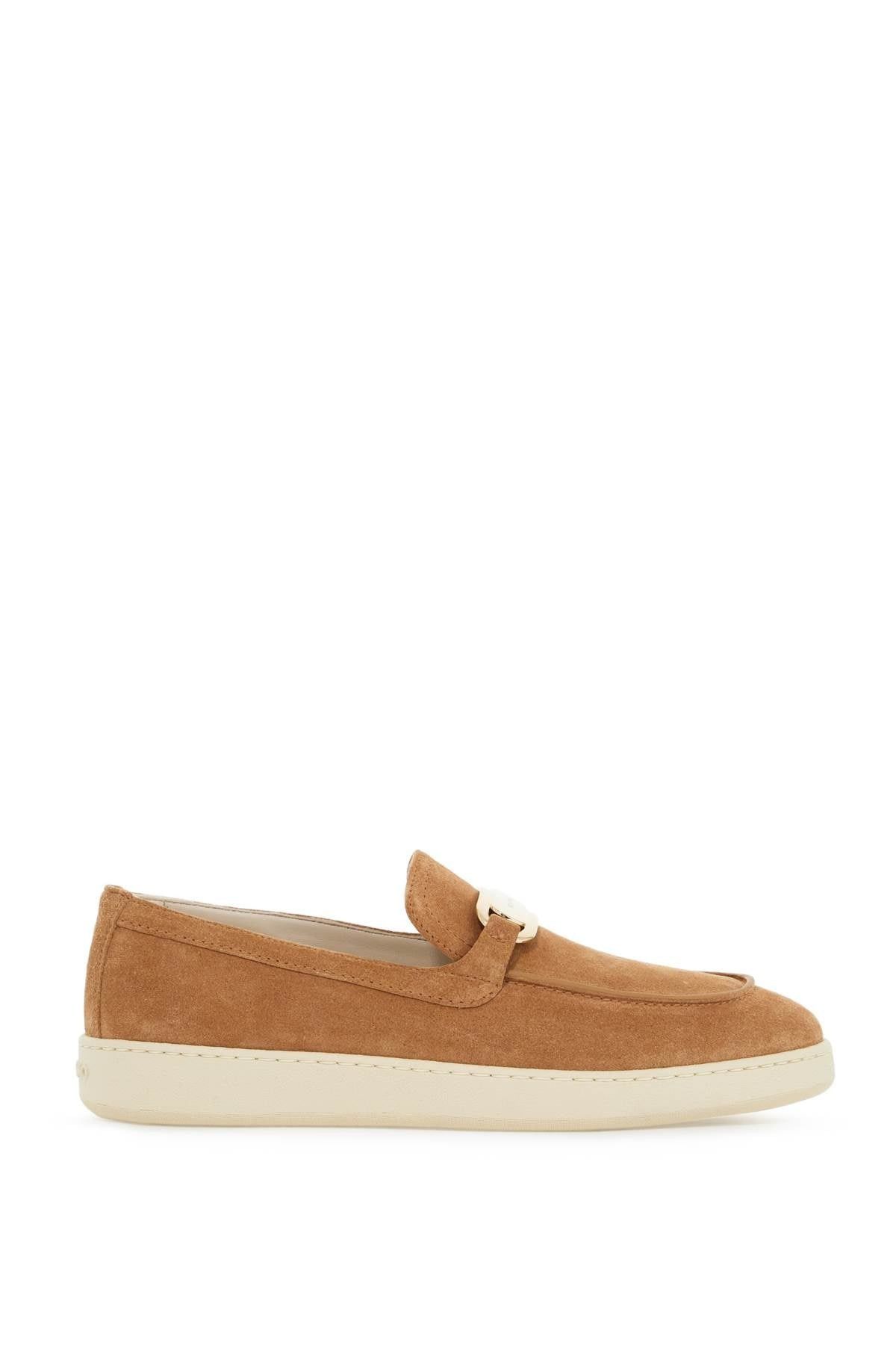 Salvatore Ferragamo o1s22i1n1025 New Vara Sports Loafers in Beige Size US 7.5 / IT 37.5 - 1 Thumbnail