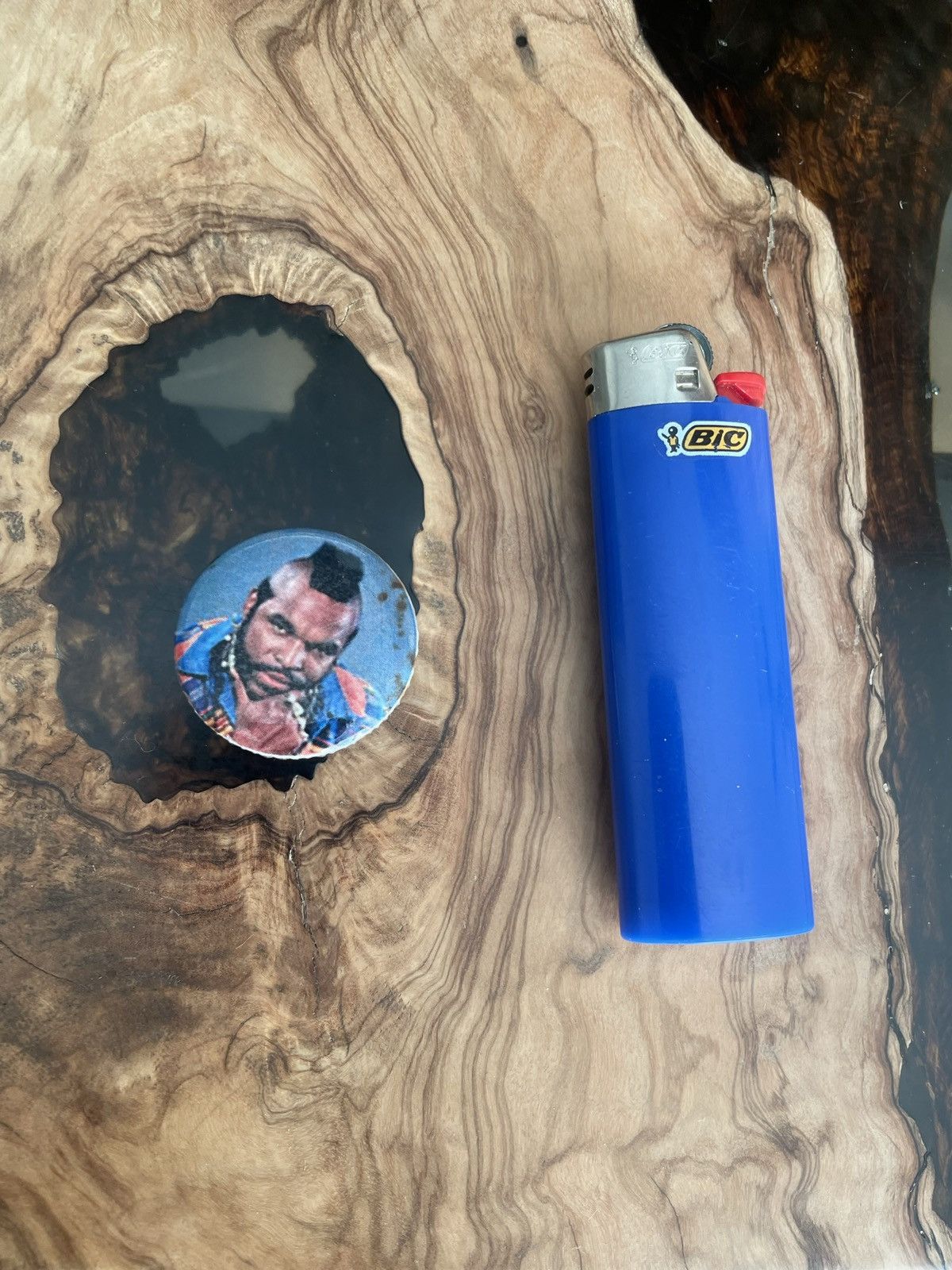 Rap Tees × Vintage Vintage 80s Mr. T Portrait Button Badge Pin Like New Size ONE SIZE - 5 Thumbnail