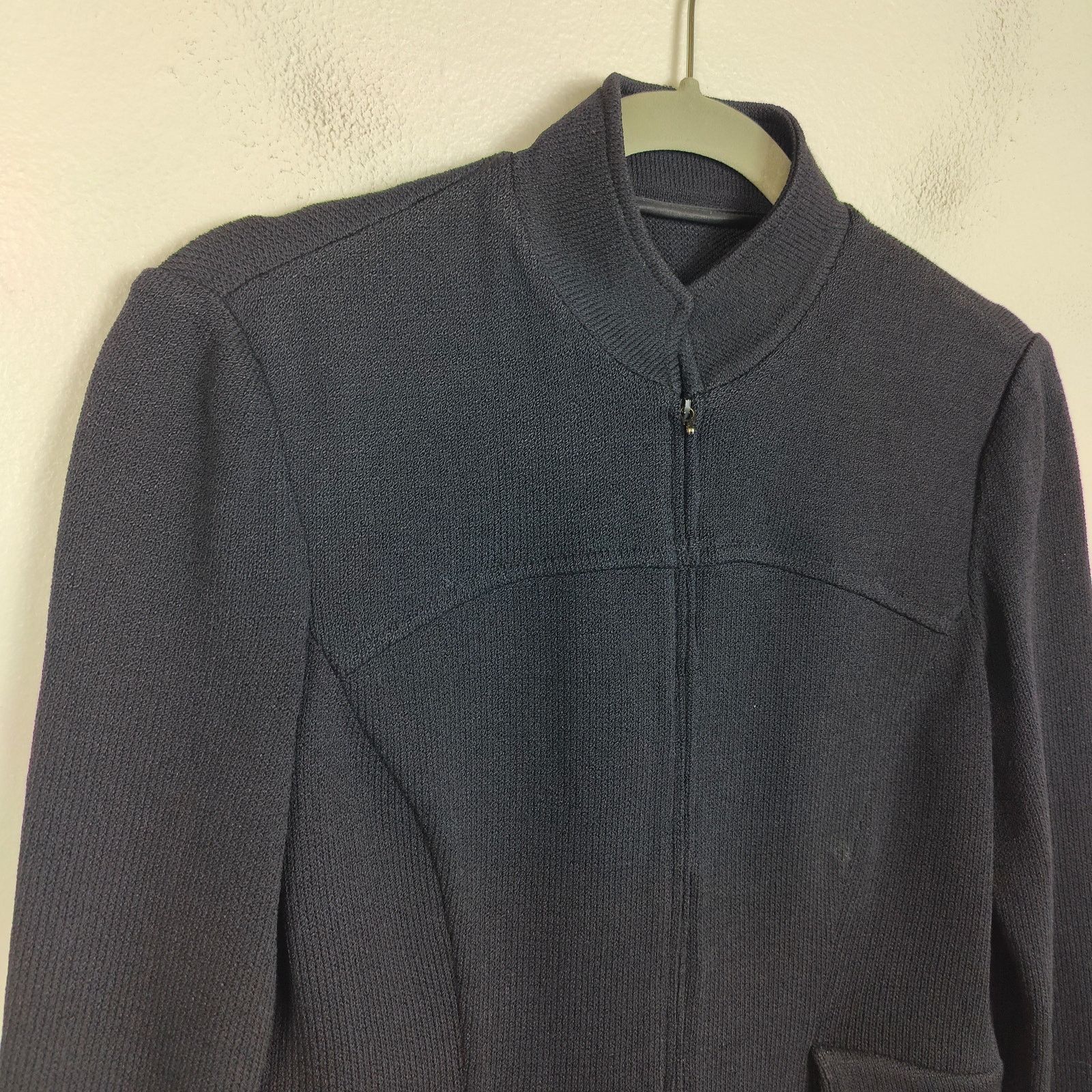 Other St John Santana Knit Jacket Womens Small Dark Navy Blue Size S / US 4 / IT 40 - 2 Thumbnail