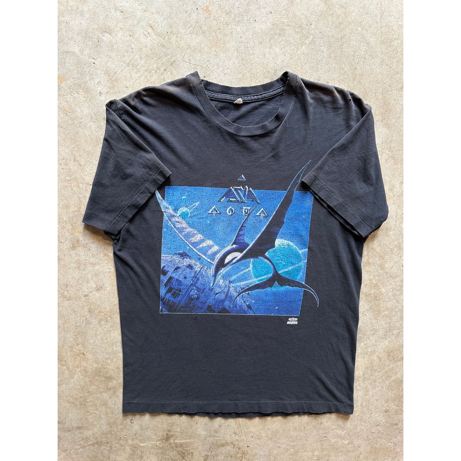 Hanes × Vintage Vintage Asia 1992 Aqua Album Release Tour Band Tee Large Size US L / EU 52-54 / 3 - 1 Thumbnail