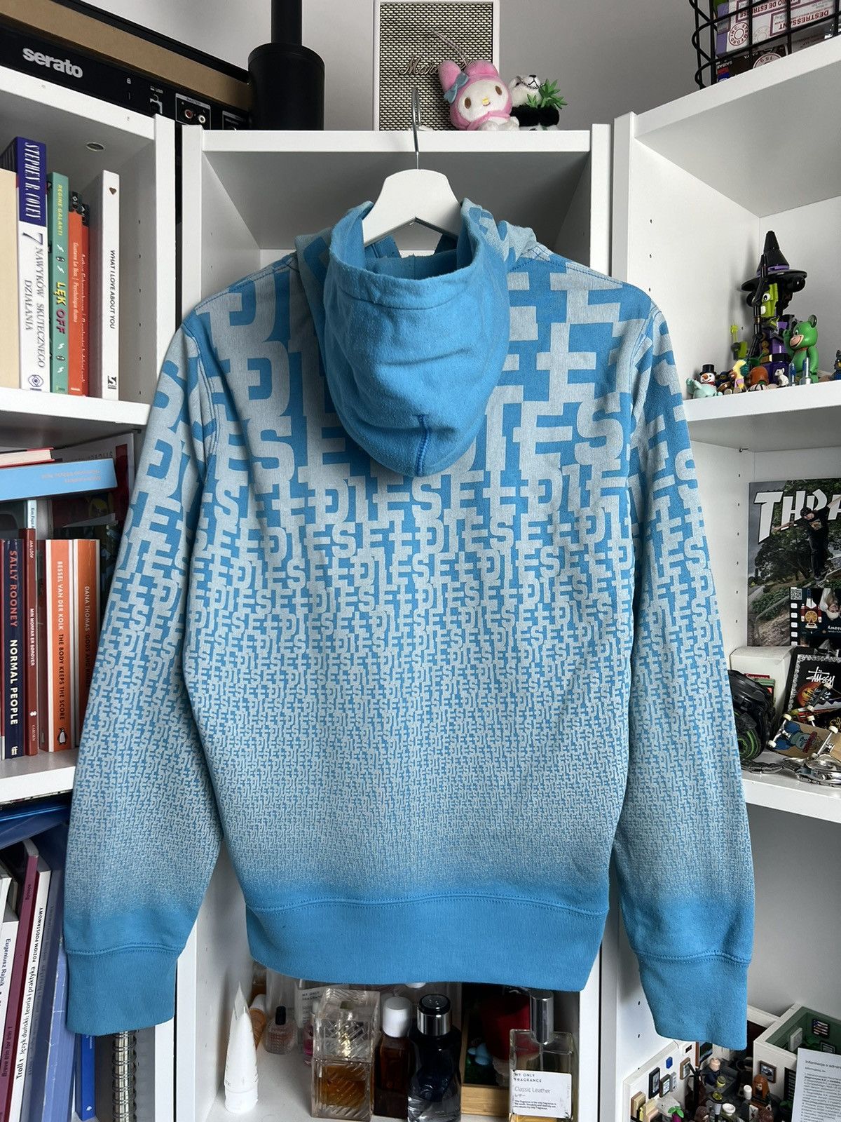 Diesel Vintage Y2K Diesel aop print hoodie S avantgarde archive 00s Size US S / EU 44-46 / 1 - 2 Thumbnail