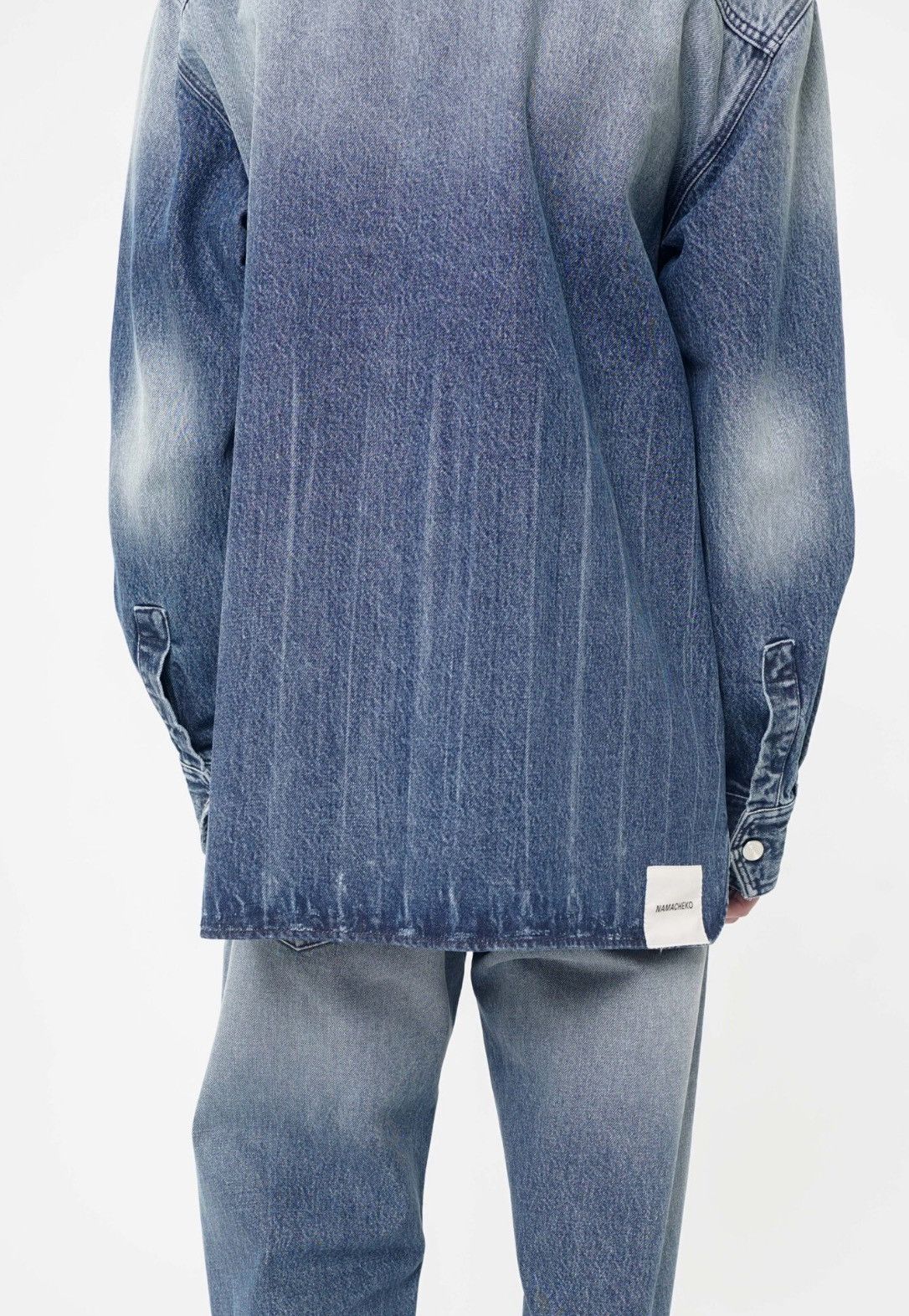 Namacheko New With Tags FW24-25 Hank Denim Shirt in Washed Blue size L Size US L / EU 52-54 / 3 - 4 Thumbnail