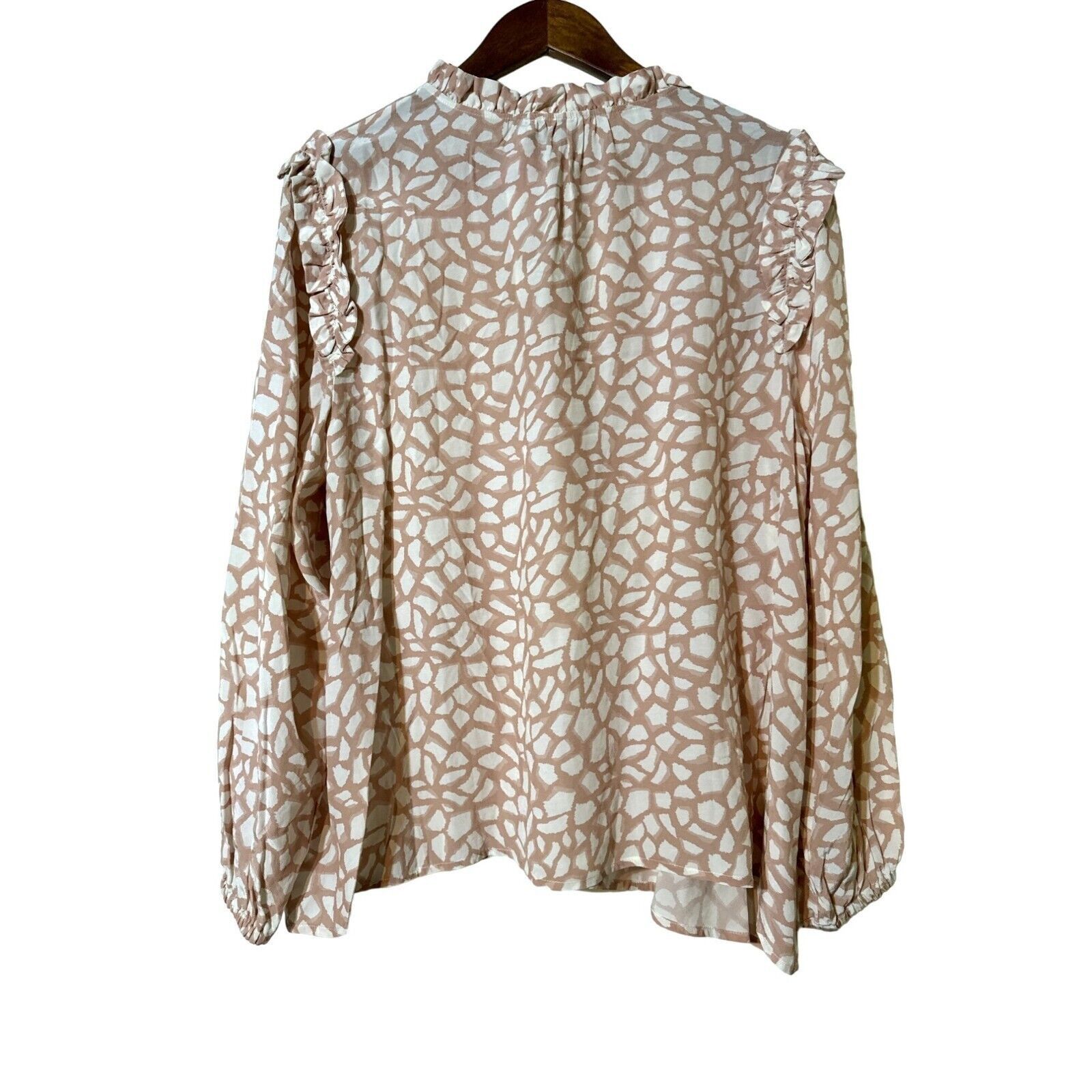 Vineyard Vines Vineyard Vines Shirt XL New Ruffle Top Animal Geo Print Size XL / US 12-14 / IT 48-50 - 4 Thumbnail