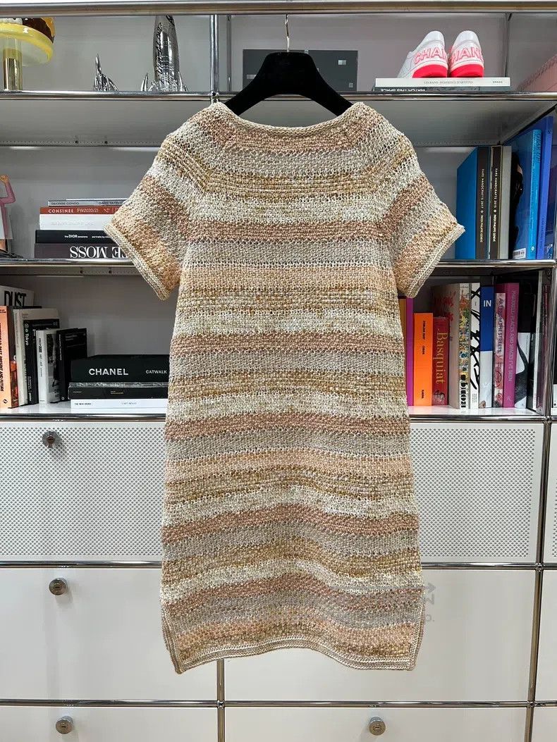 Chanel Chanel Greek Series Colour-blocked Striped Woven Dress Size XXS / US 00 / IT 34 - 5 Thumbnail