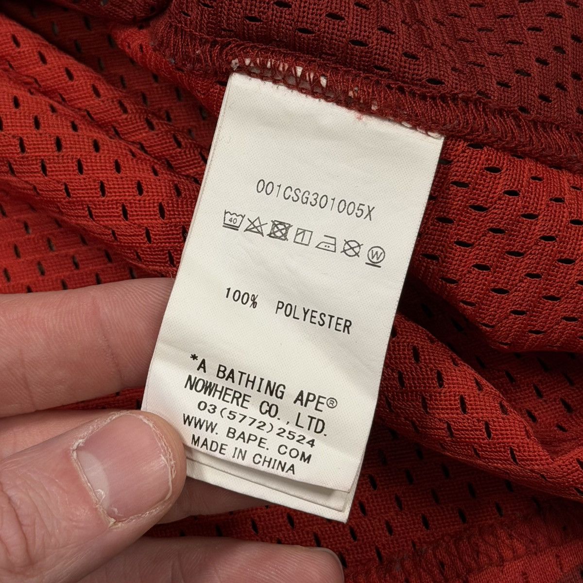 Bape BAPE basketball jersey Red camo Size US L / EU 52-54 / 3 - 4 Thumbnail