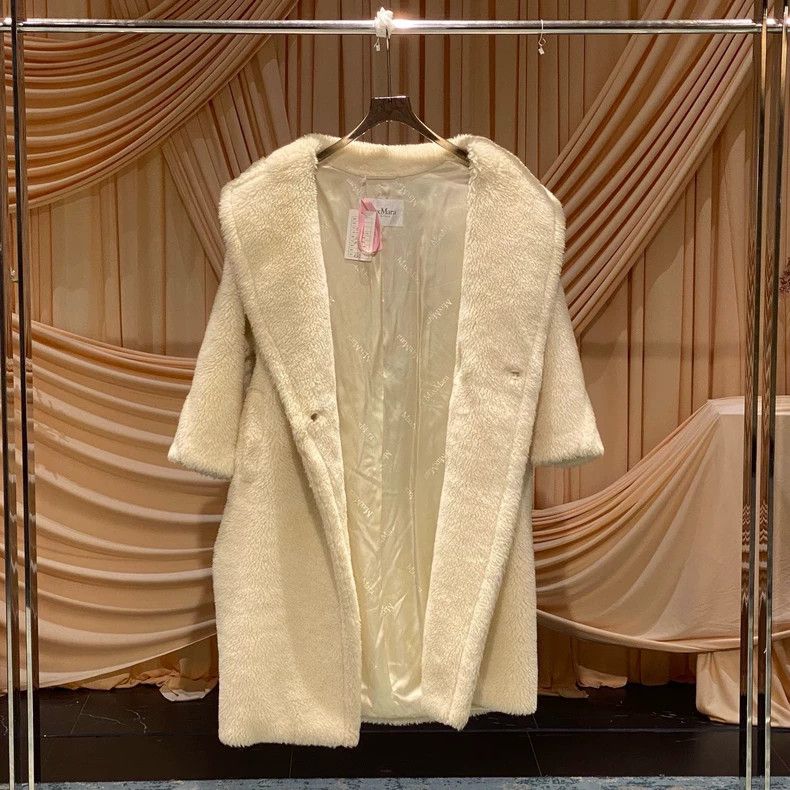 Max Mara Max Mara Hot Style Milk White Long Teddy Coat Size XS / US 0-2 / IT 36-38 - 5 Thumbnail