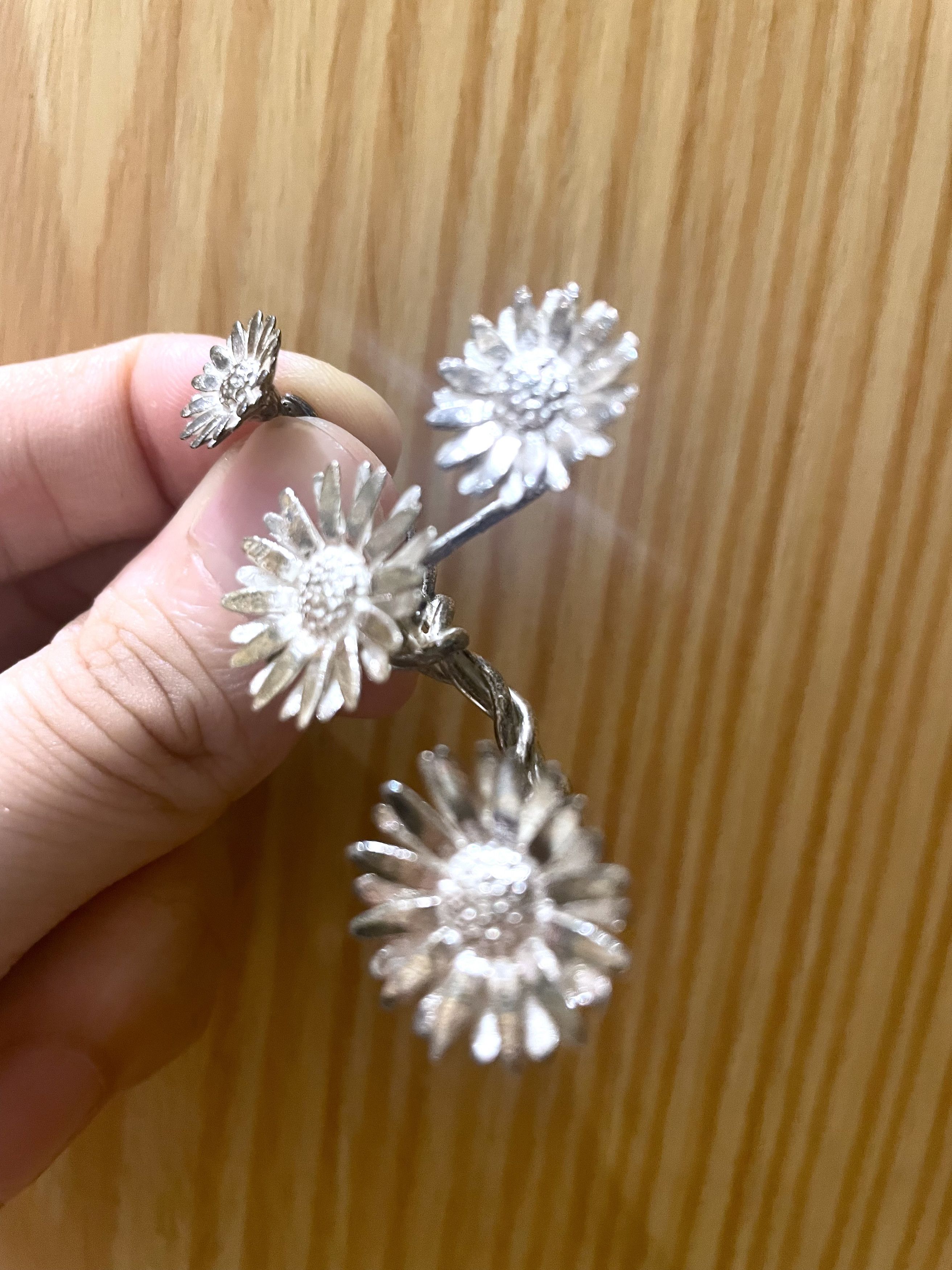 Maison Margiela GRAIL SS15 STERLING SILVER 925 DAISY MULTI FINGER RING Size ONE SIZE - 4 Thumbnail