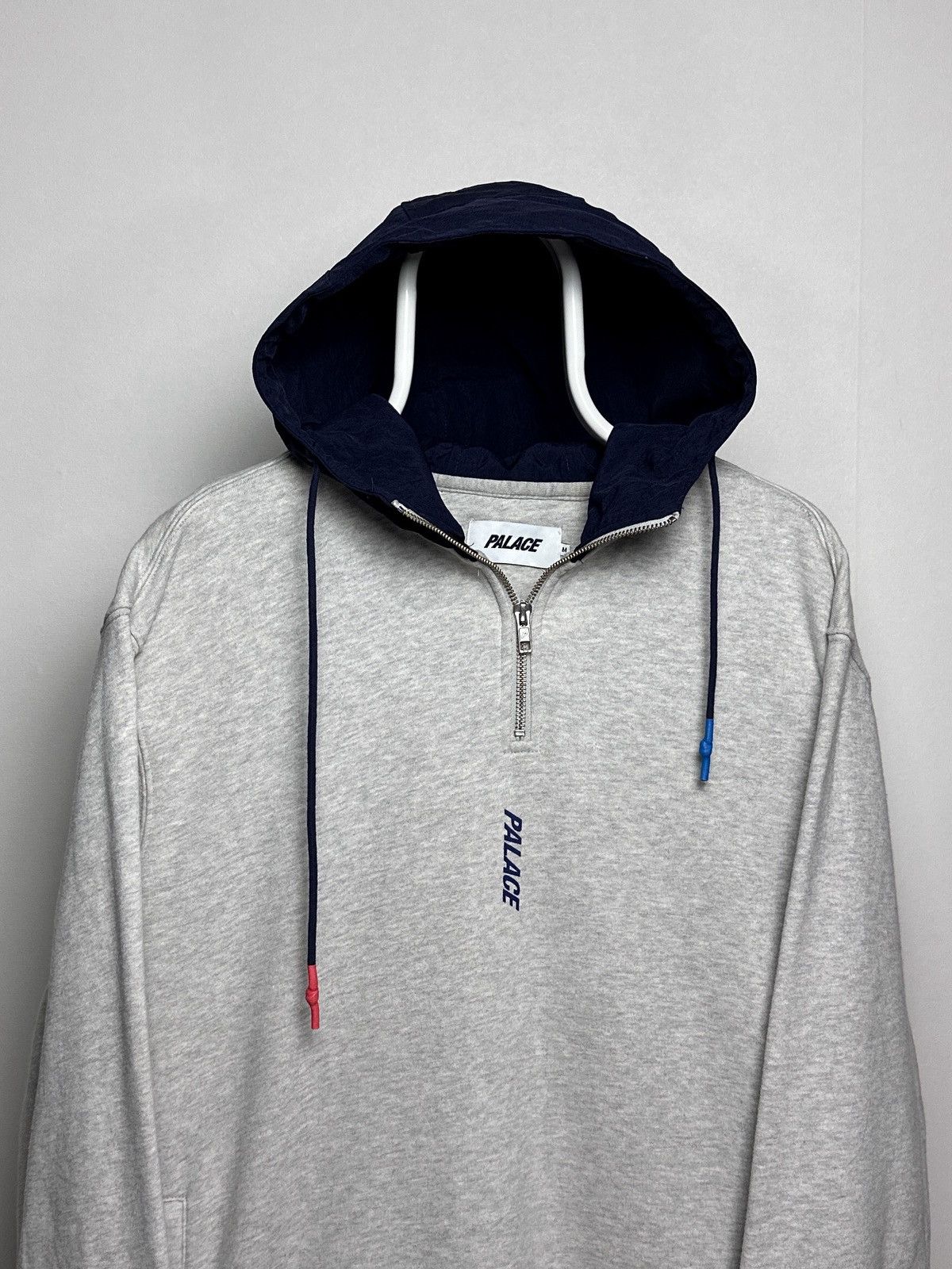 Palace Palace Twill 1/4 Hood Grey Marl Hoodie SS19 Size US M / EU 48-50 / 2 - 3 Thumbnail