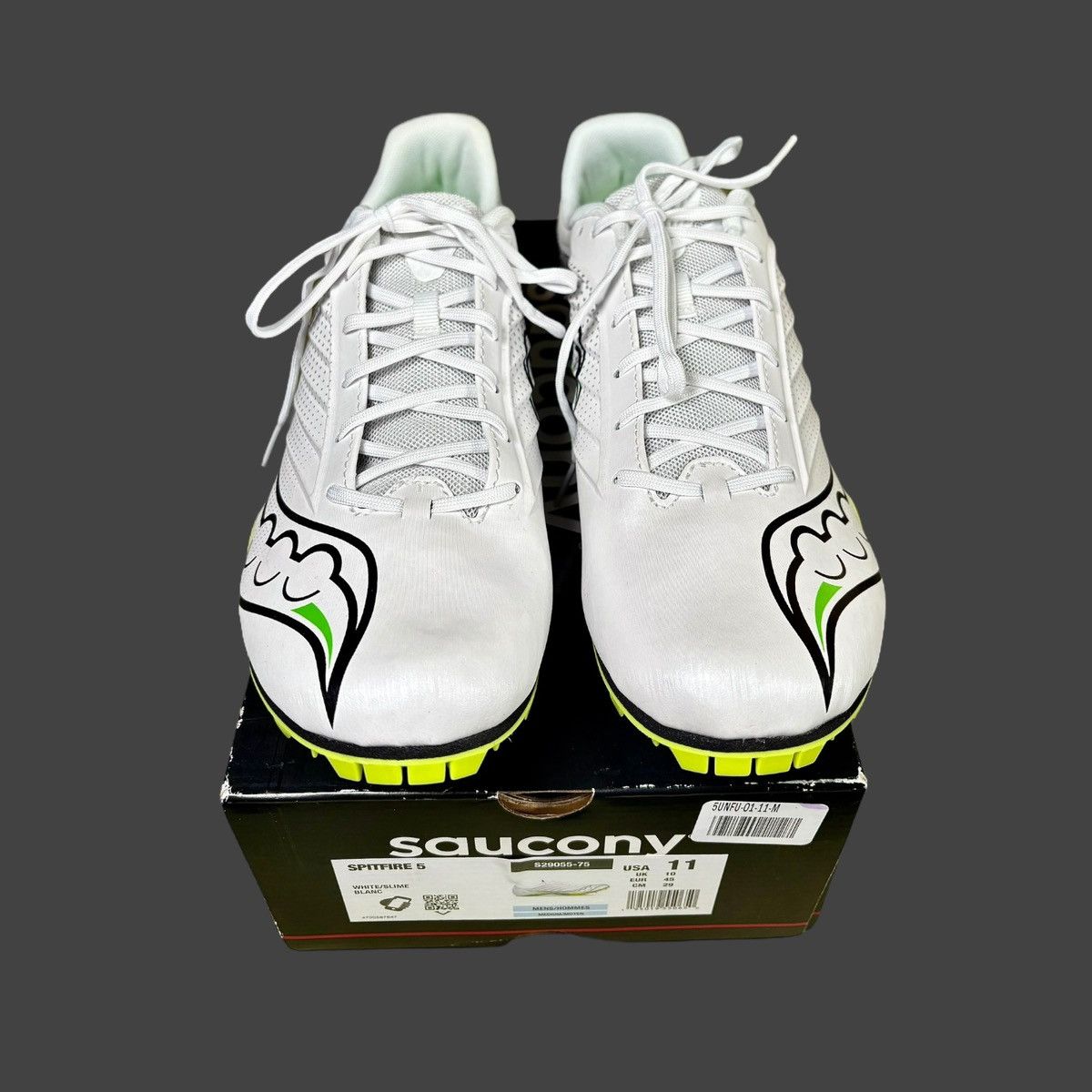 Saucony Saucony Men’s Spitfire White Yellow Running Shoes Sz 11 Size US 11 / EU 44 - 7 Thumbnail