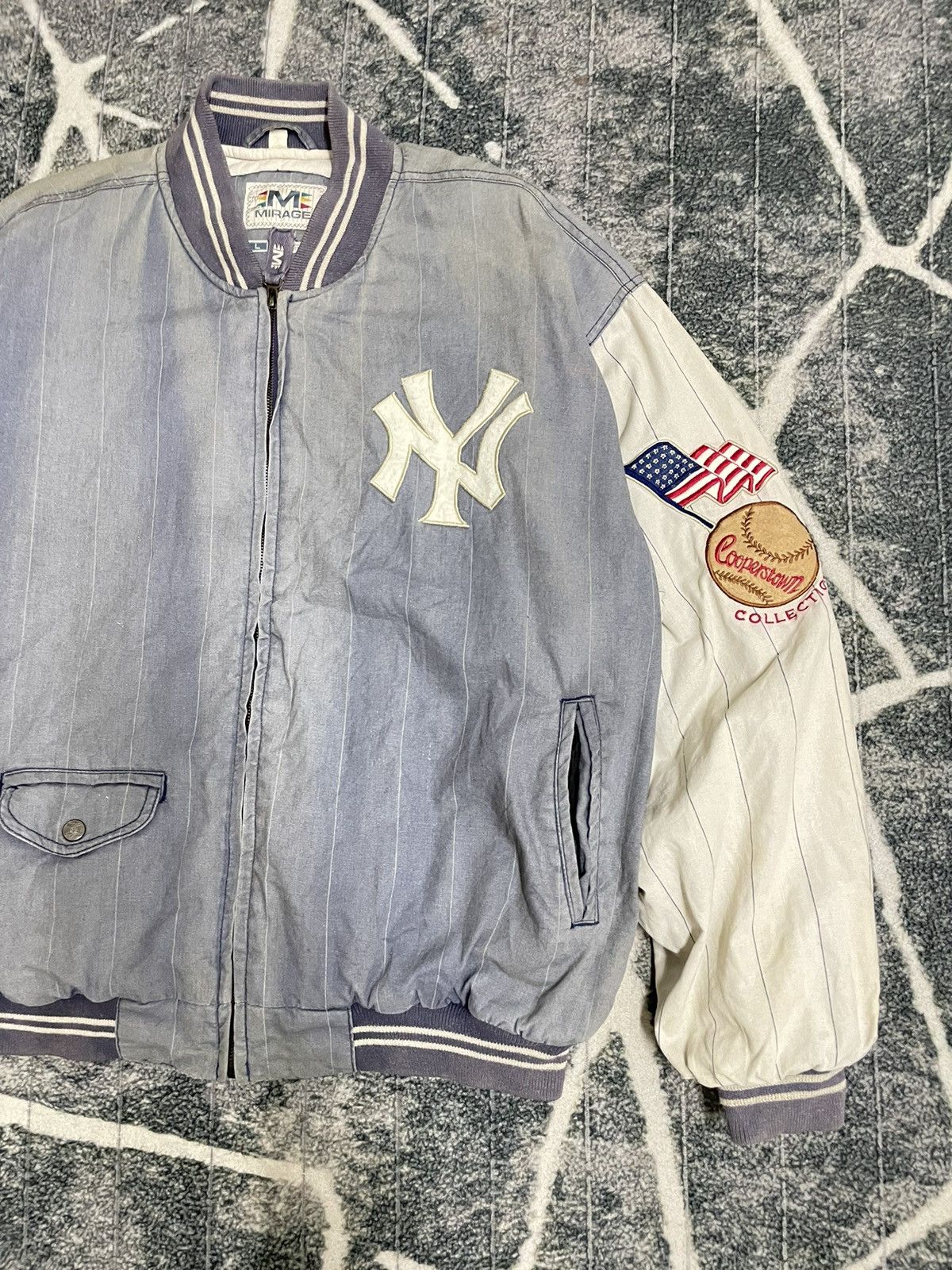 New York Yankees × Vintage VINTAGE NEW YORK YANKEES COOPERSTOWN COLLECTION BOMBER 1991 Size US L / EU 52-54 / 3 - 3 Thumbnail