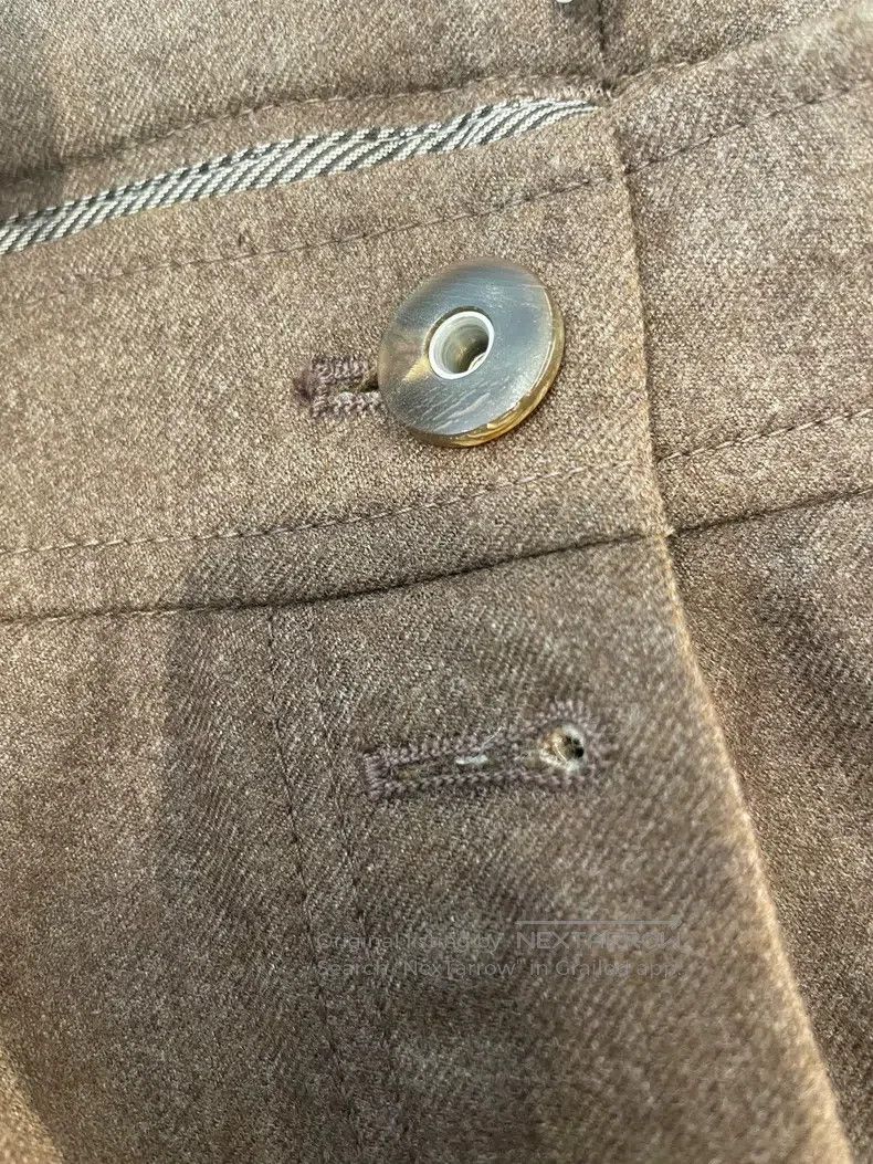 Brunello Cucinelli Brunello Cucinelli Dark Caramel Wool Long Trousers Size 27" / US 4 / IT 40 - 4 Thumbnail