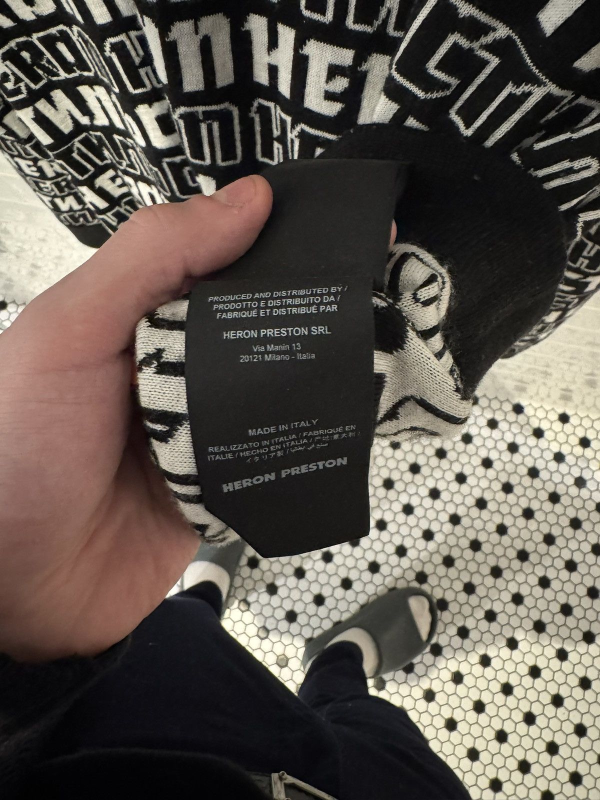 Heron Preston Heron Preston monogram sweater Size US L / EU 52-54 / 3 - 8 Thumbnail