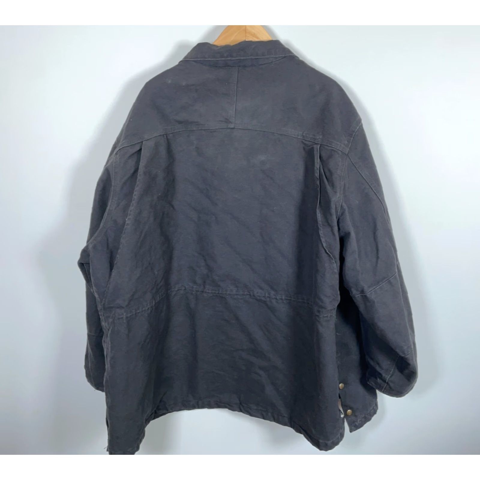Carhartt VINTAGE Carhartt Sandstone Rancher Jacket Adult 4XL Black Canvas Faded Workwear Size US XXL / EU 58 / 5 - 2 Thumbnail