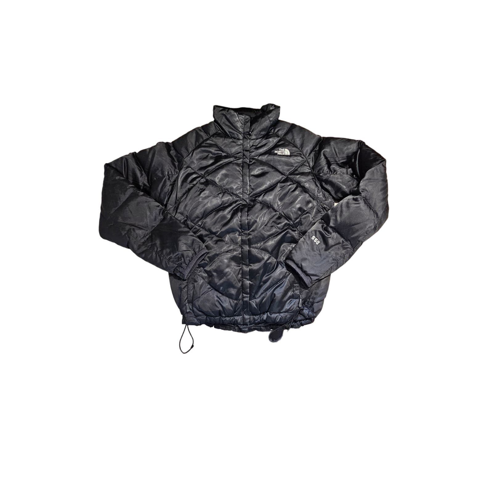 image of The North Face Women’S 550 Black North Face Puffer Jacket Size Large, Women's