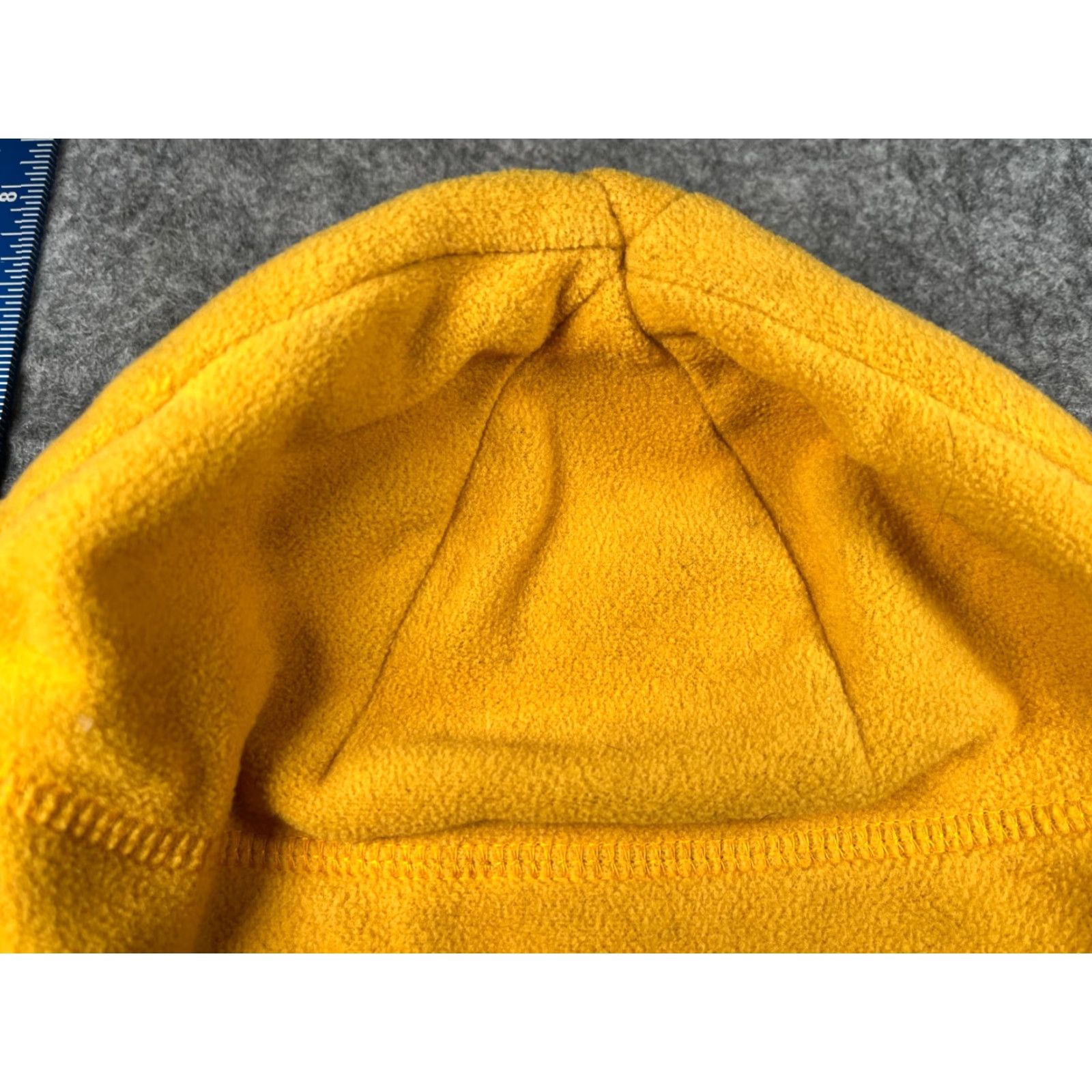 Vintage L.L. Bean Beanie Toque Hat Unisex Adults Yellow 100% Polyester Fleece Striped Knit Winter Winter Ski Logo Size US M / EU 48-50 / 2 - 3 Thumbnail